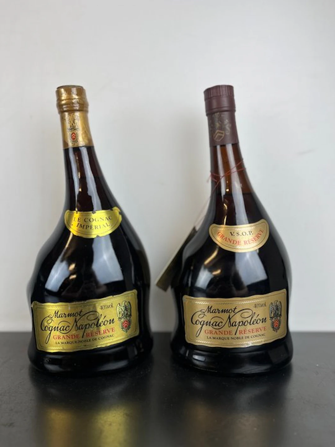 Marmot - Cognac Napoléon Grande Réserve - b. 1980s - 100cl - 2 bottles