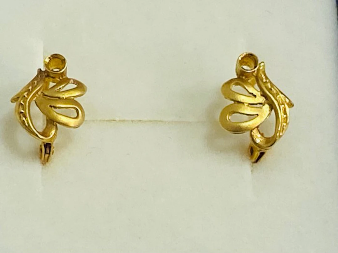 No reserve price - Earrings - 18 kt. Yellow gold