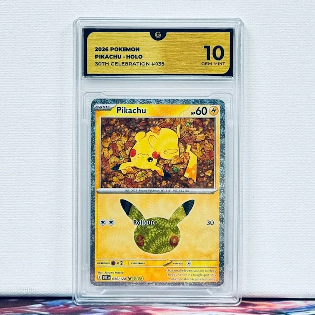 Pokémon Graded card - PIKACHU - HOLO #035 2026 POKEMON...