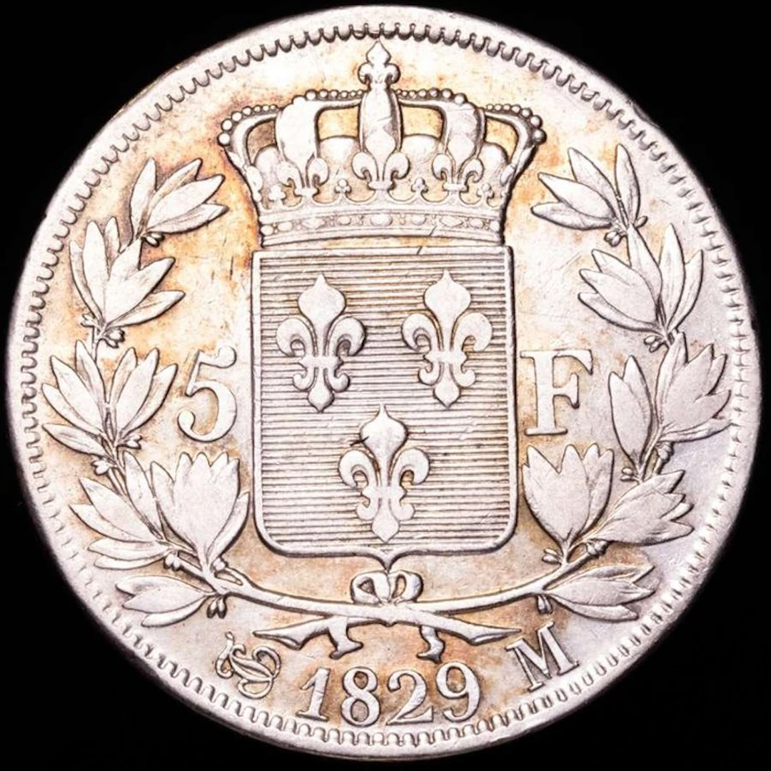 France. Charles X. 5 Francs 1829-M, Toulouse (No reserve price)