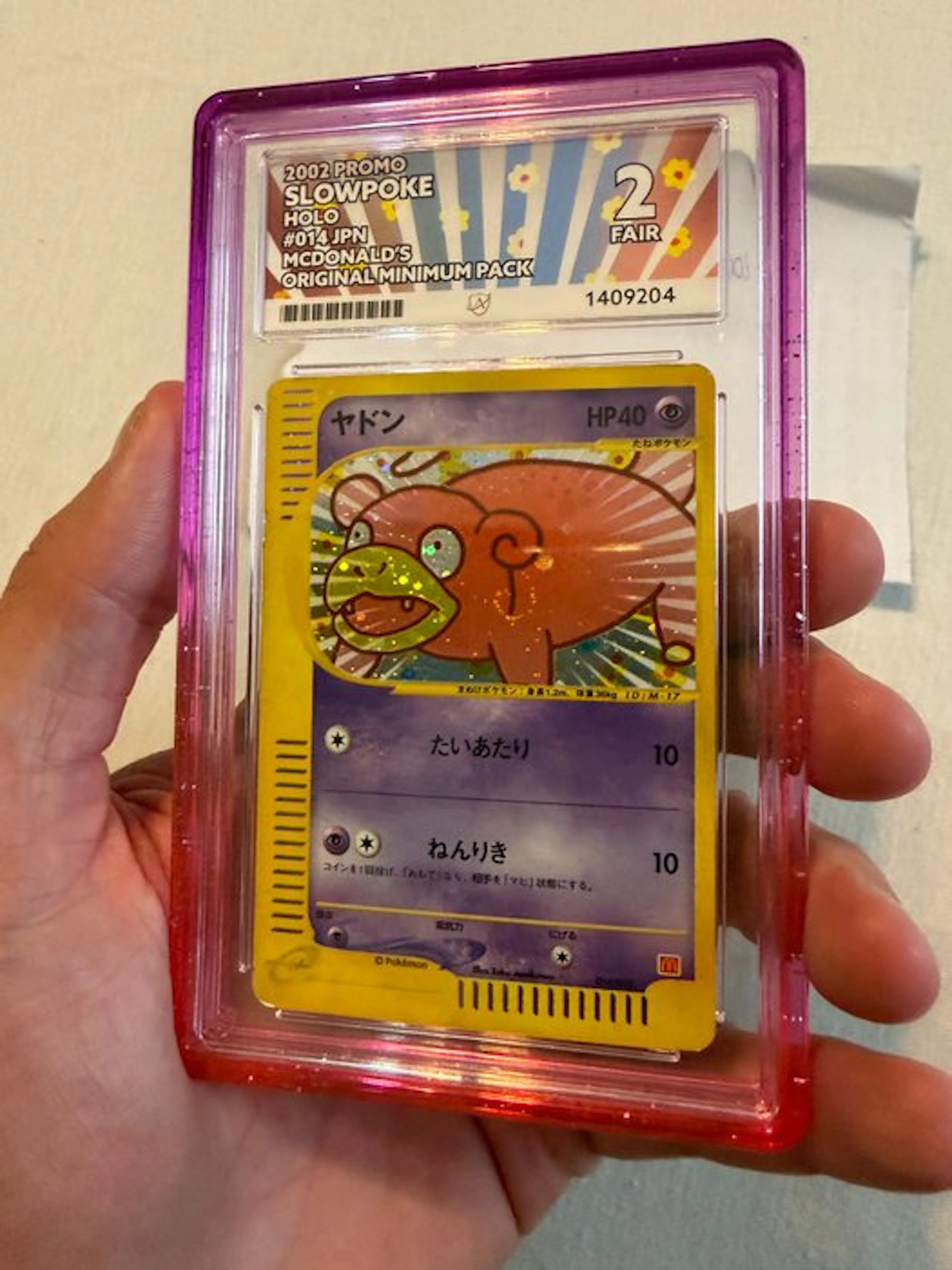 Pokémon - 1 Graded card - Slowpoke #014 Promo card, Foil - ACE 2 - Various sets