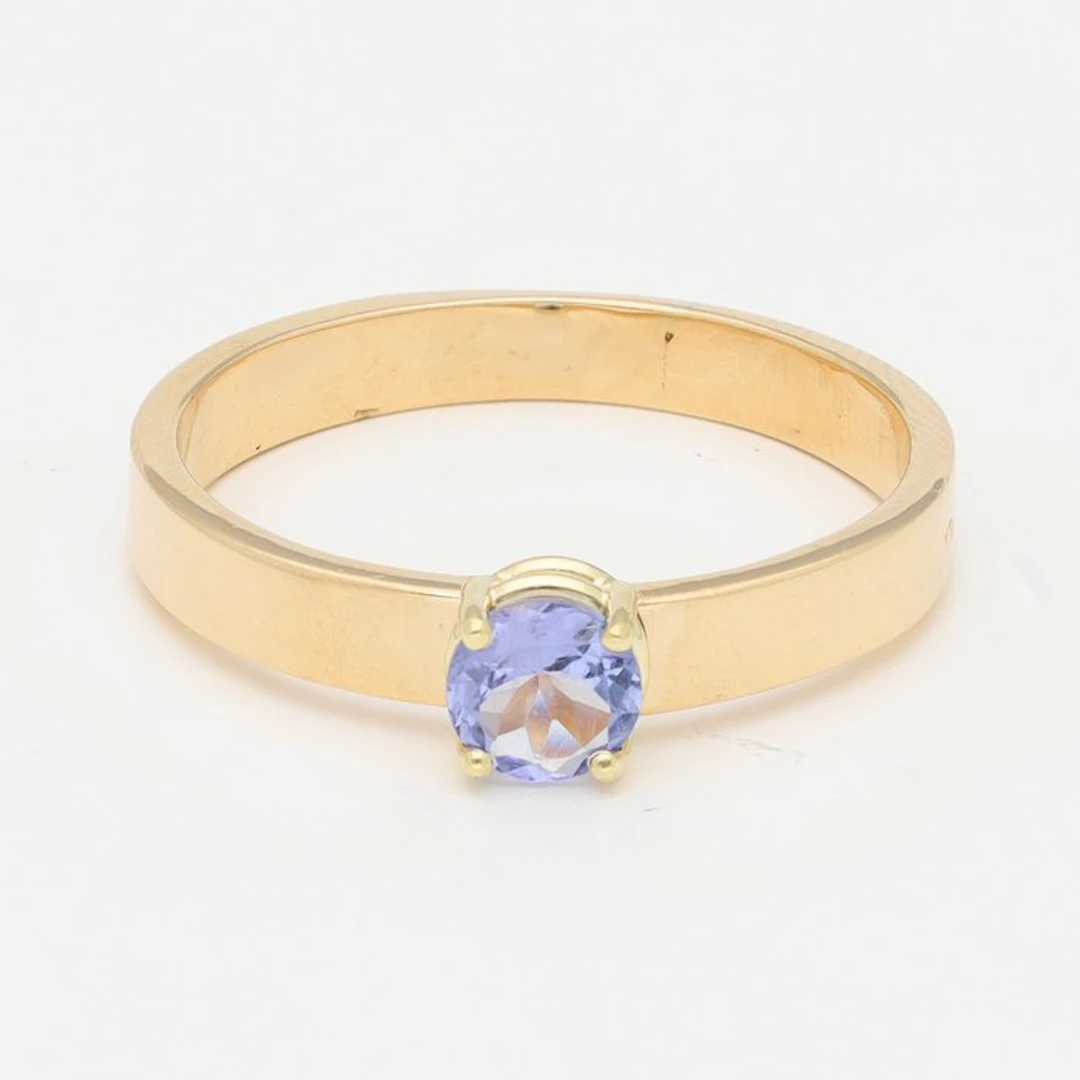Ring - 14 kt. Yellow gold - Tanzanite