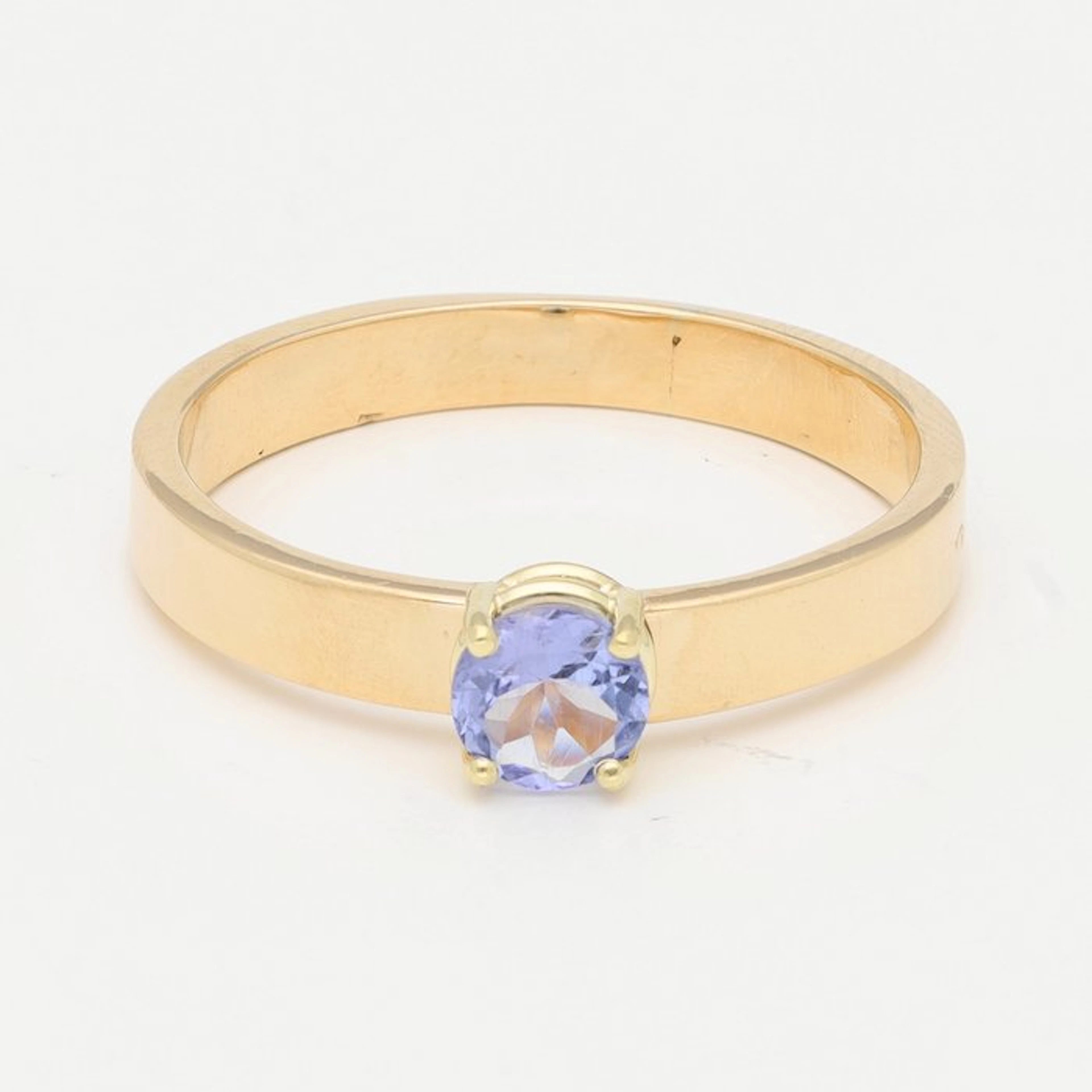 Ring - 14 kt. Yellow gold - Tanzanite