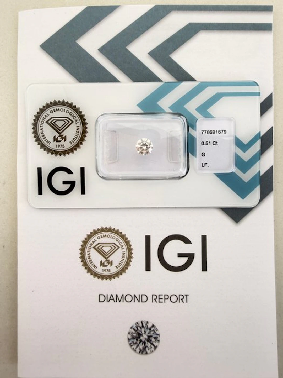 No reserve price - 1 pcs Diamond (Natural) - 0.51 ct...