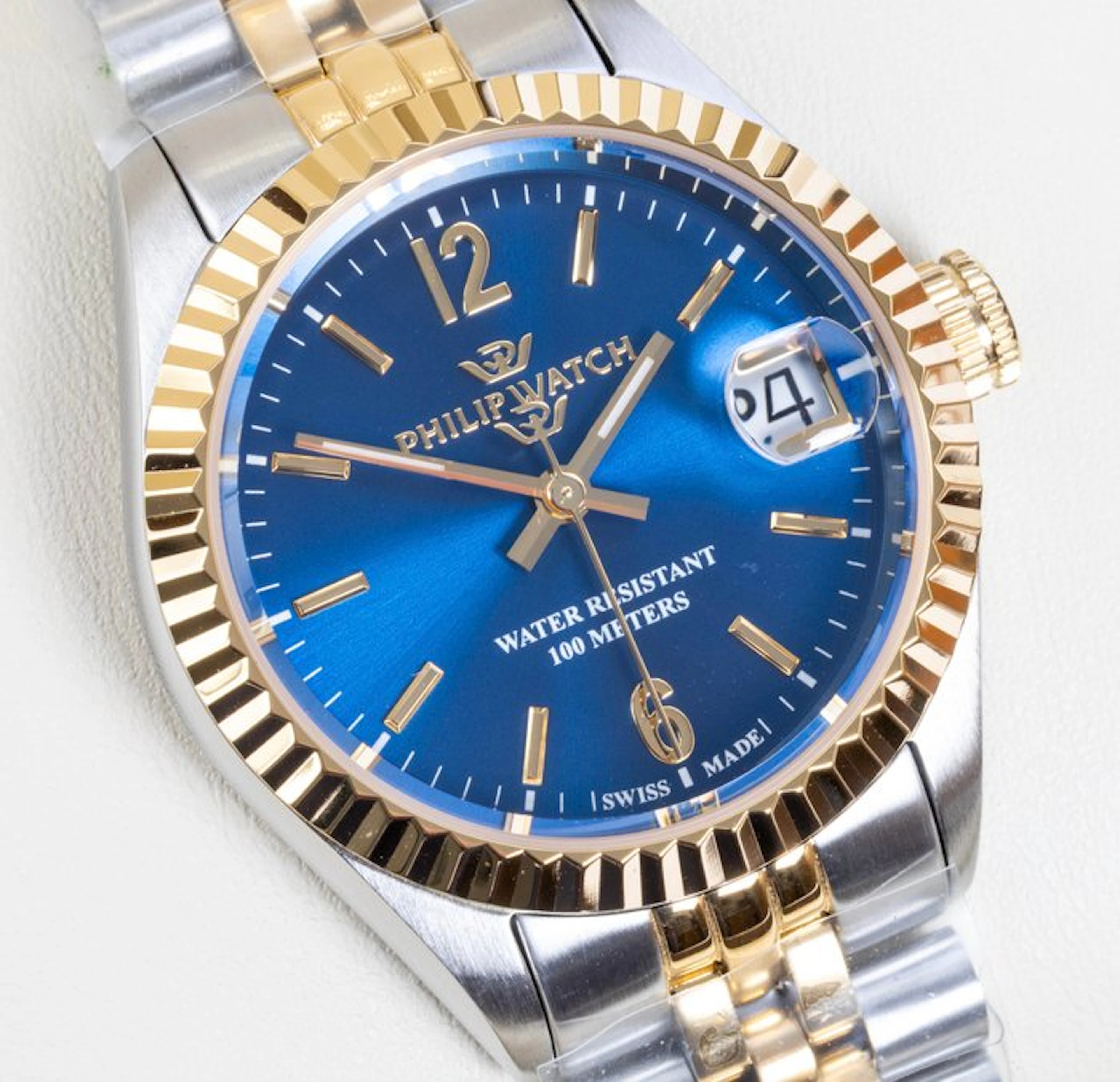 Philip Watch - Caribe Urban - Blue - Gold - Swiss Made...