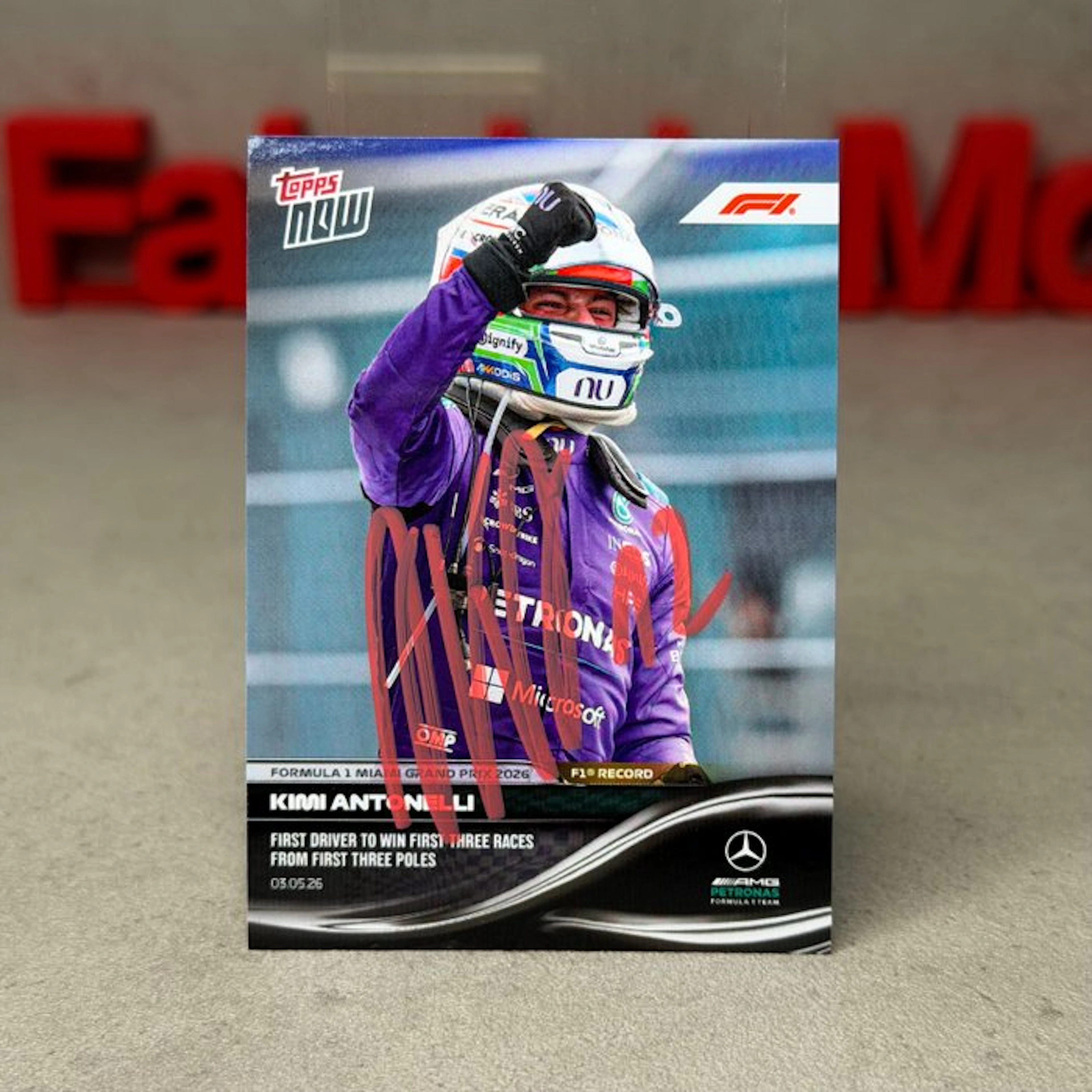 Mercedes - Topps Now - Miami GP 2026 3rd consecutive...