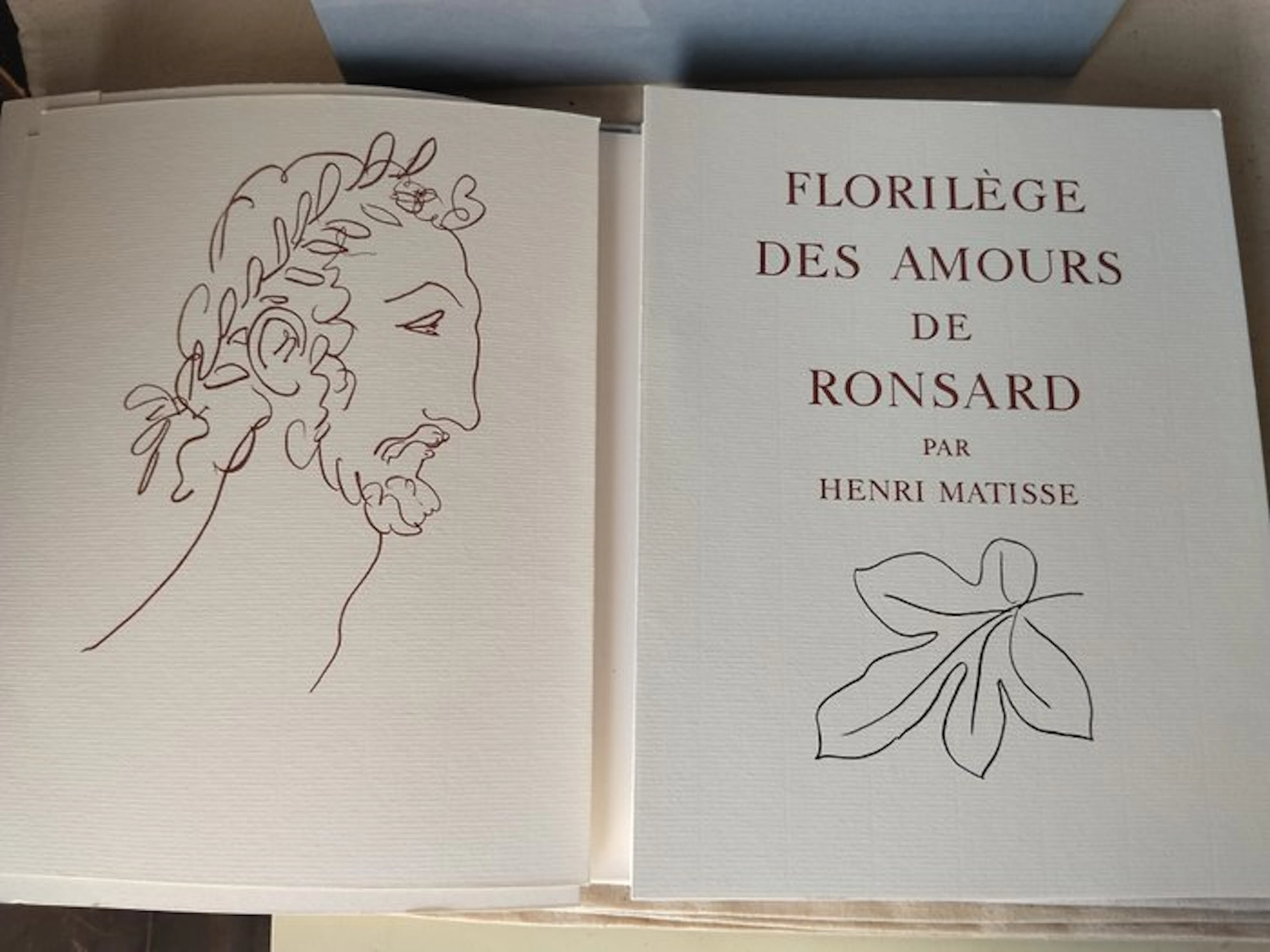 Pierre de Ronsard / Henri Matisse - Florilège des Amours de Ronsard - 1948