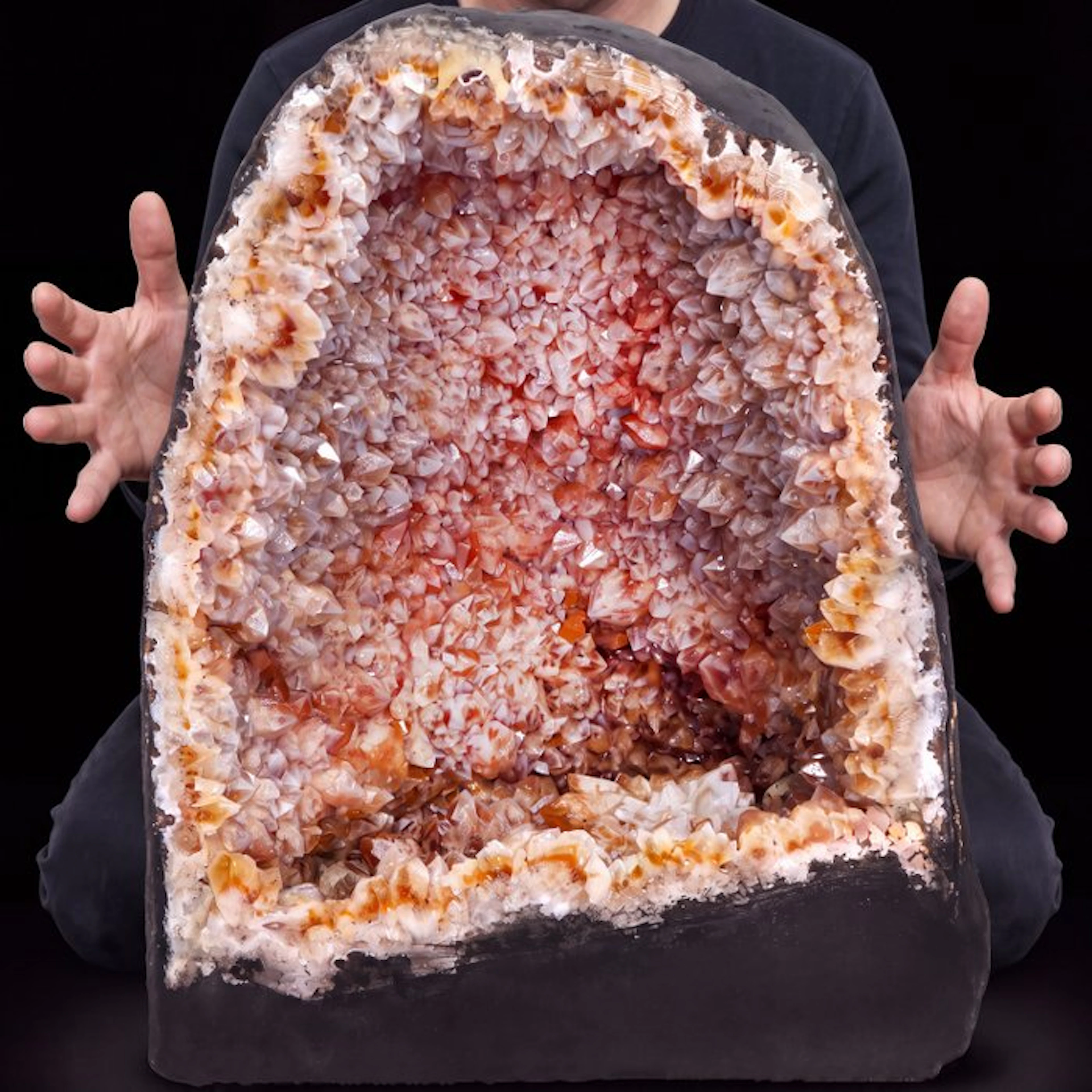 Ametrine - Cathedral Geode - 37x29x27 cm- 20.9 kg