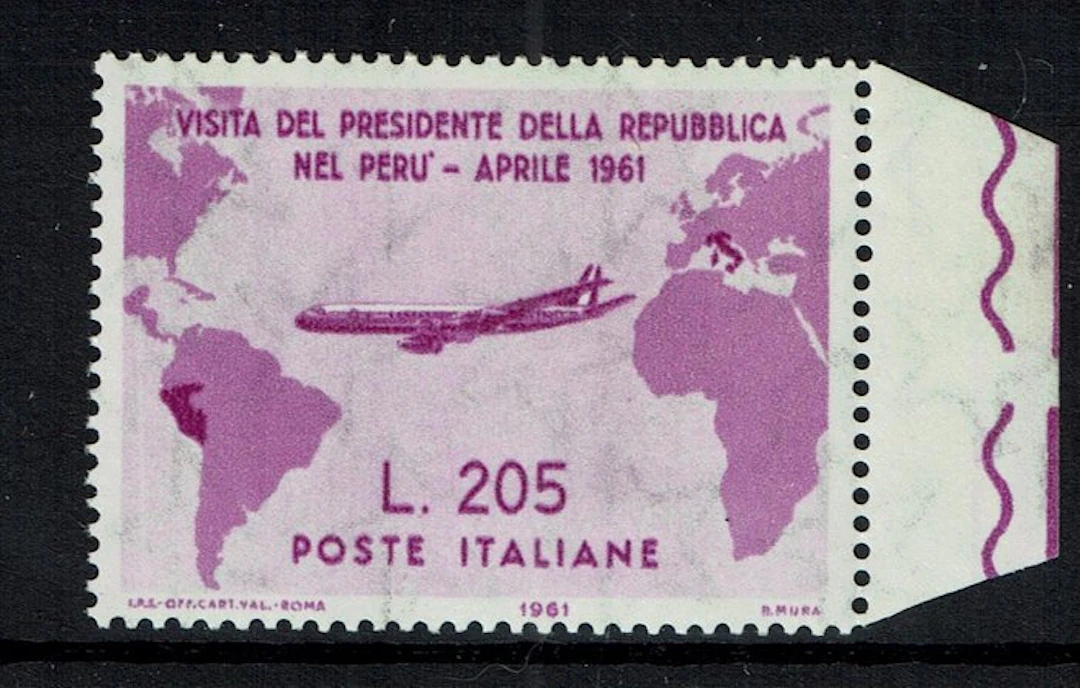 Italian Republic Rosa Gronchi 1961 - Visit of President...