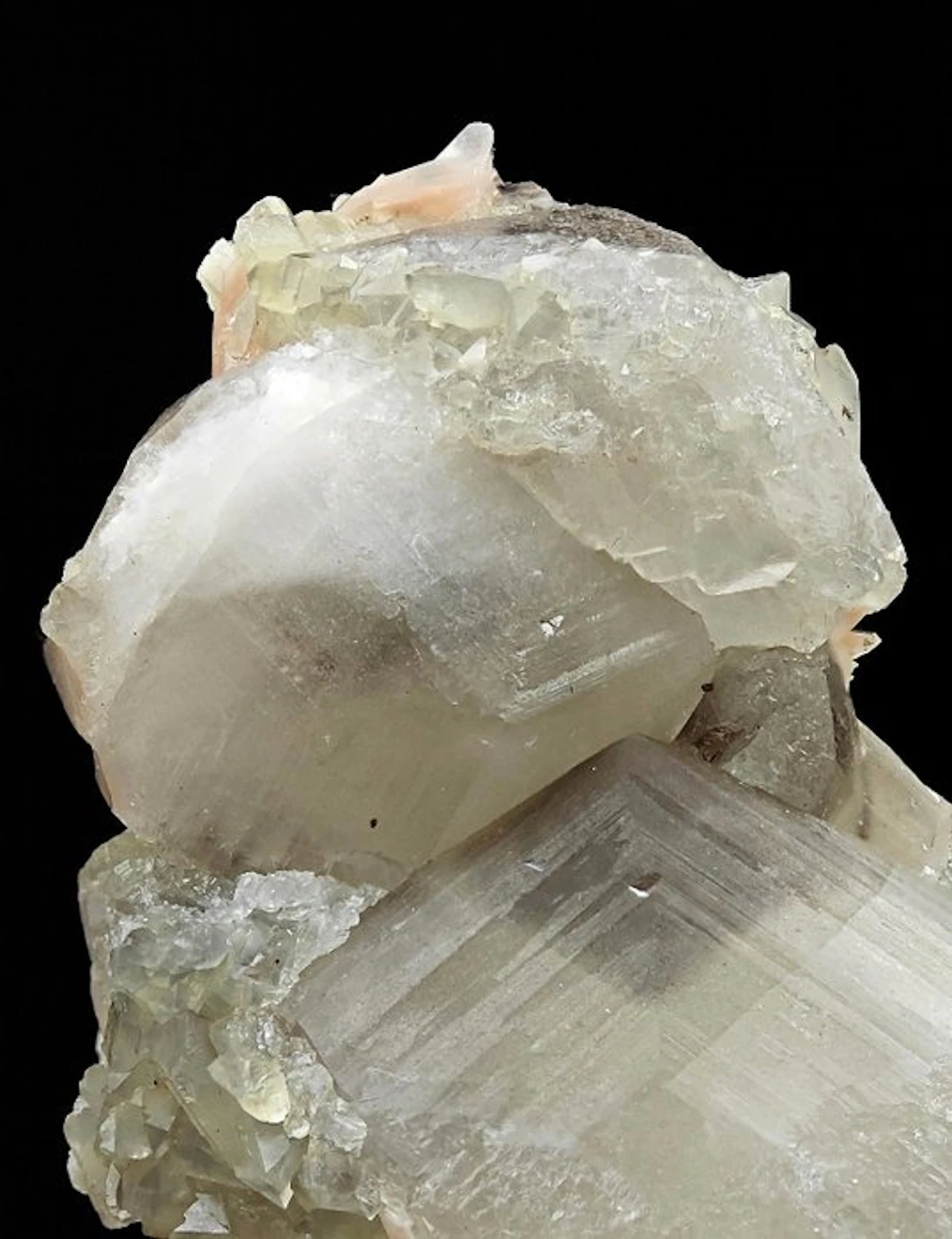 White calcite aesthetic with barite
