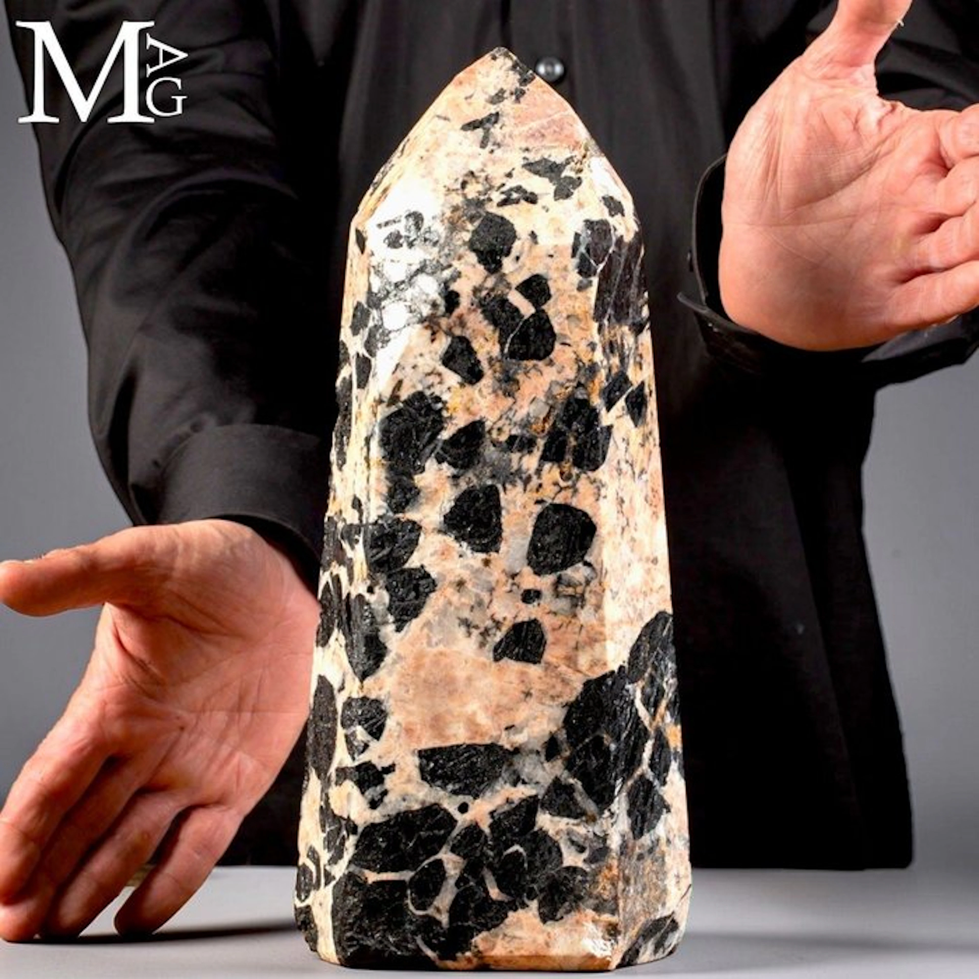 Finely Polished Schorl (Black Tourmaline) Crystals...