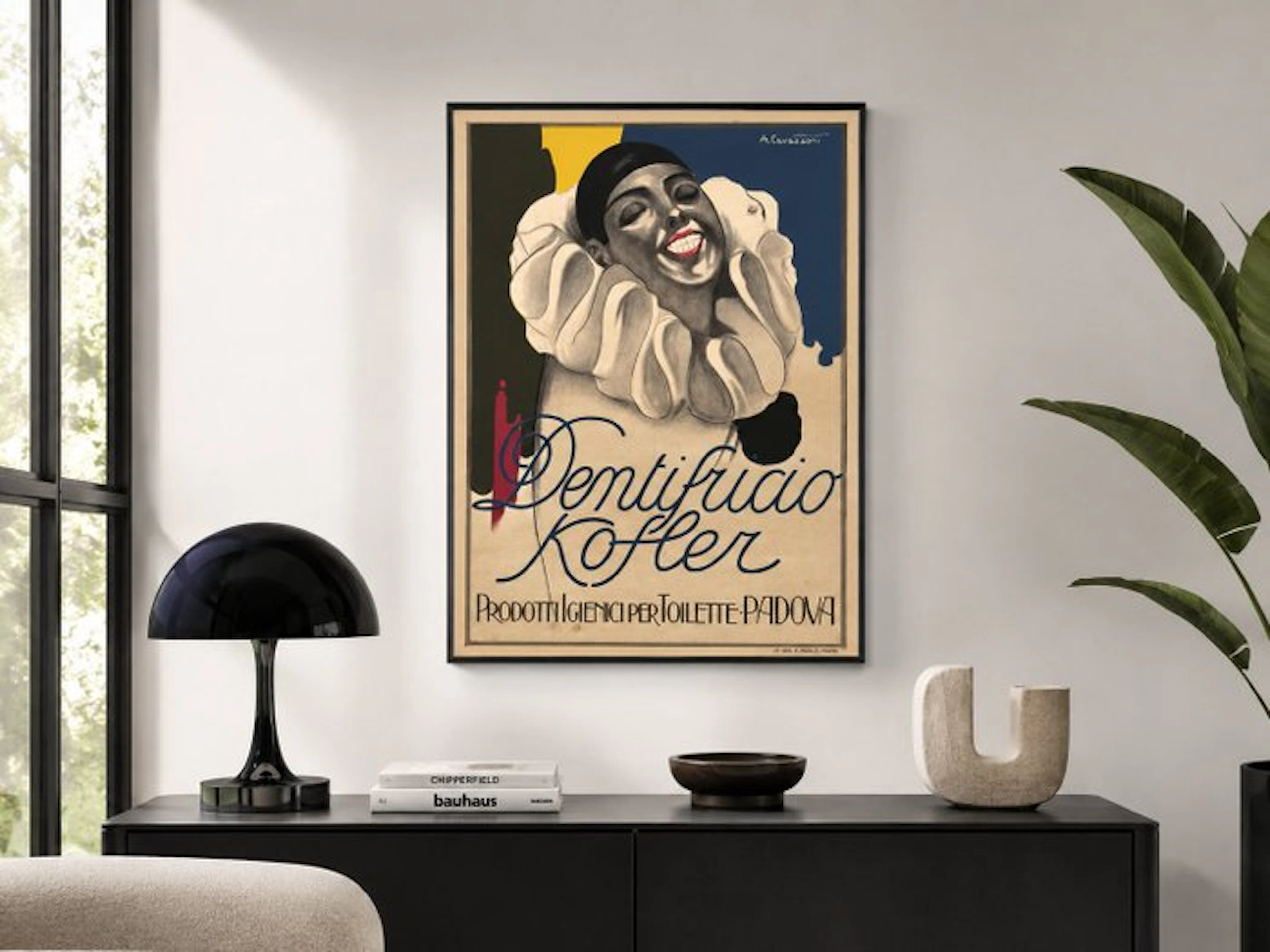 Cavazzoni - Manifesto pubblicitario Liberty Art Déco...
