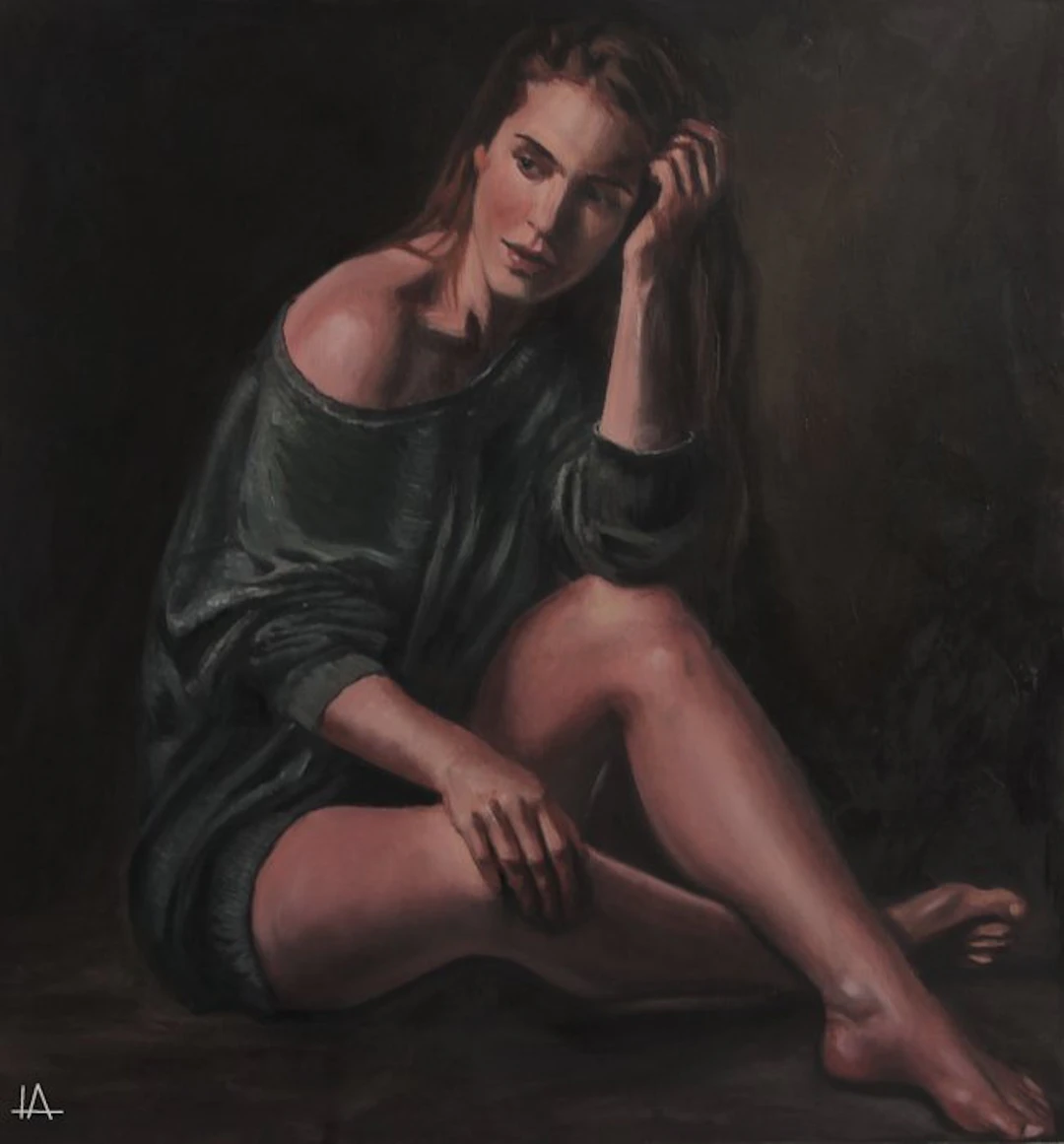 Antonio Lucignano - Ritratto di giovane donna