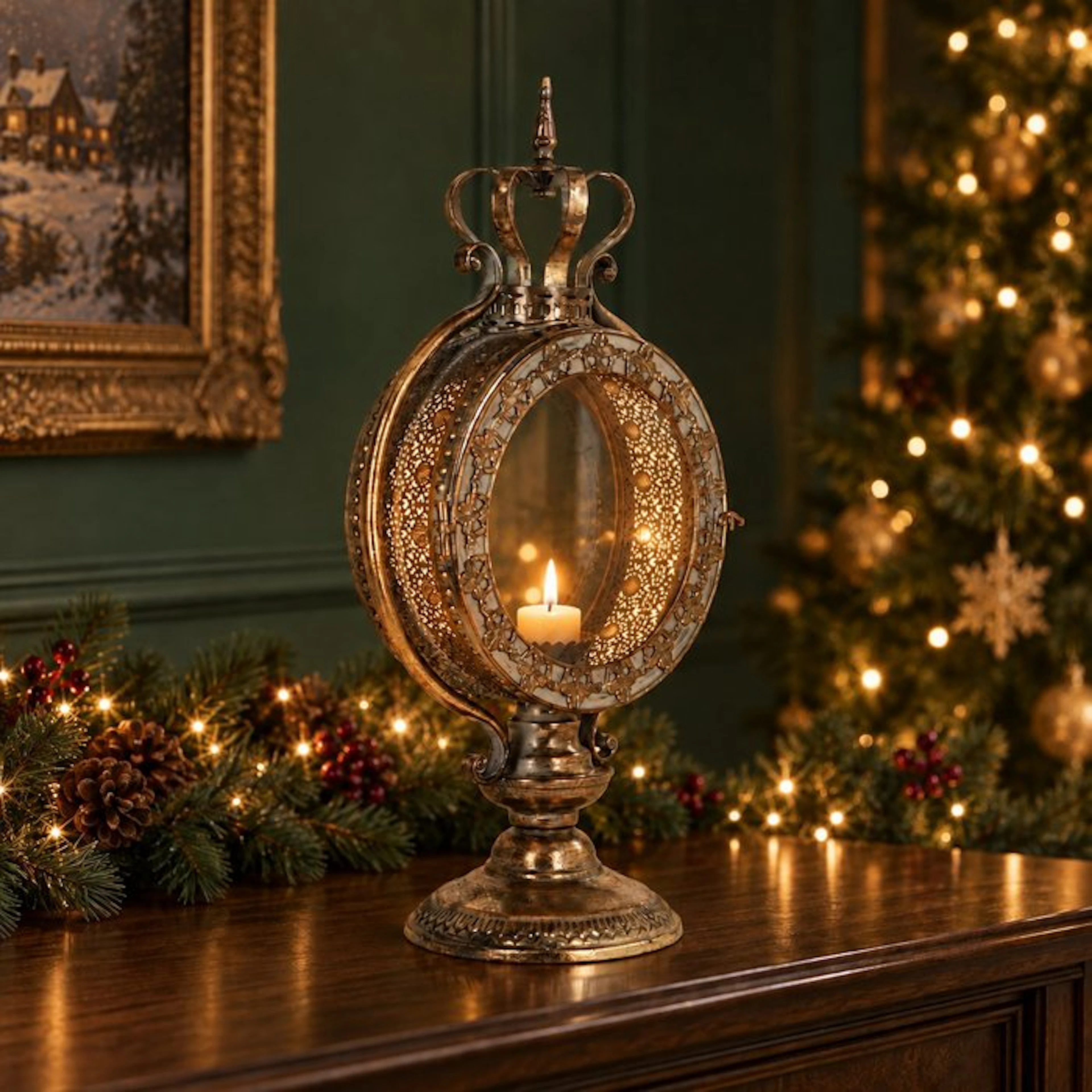 Lantern - Glass, Metal