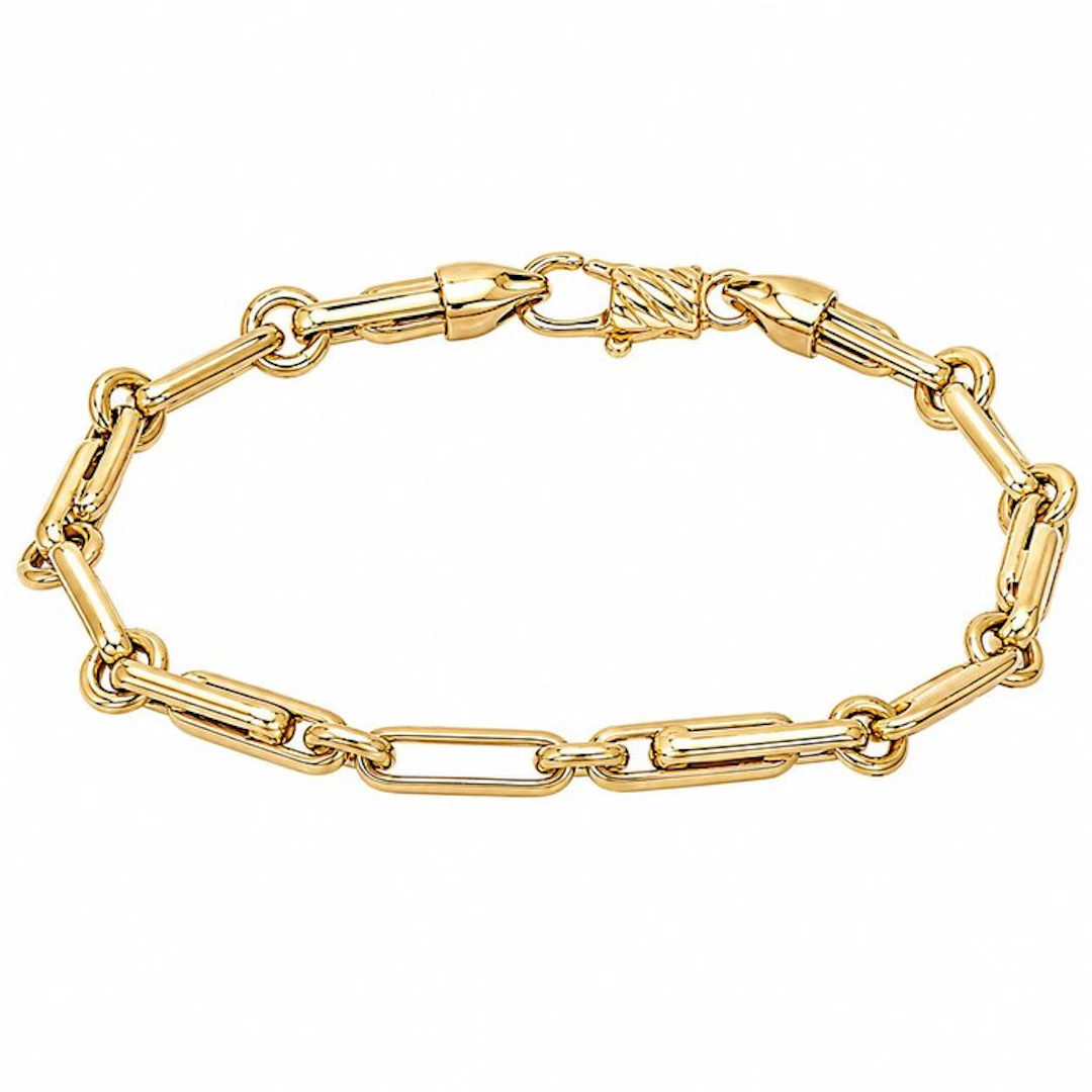 Bracelet - 18 kt. Yellow gold - Made in Italy - Handmade