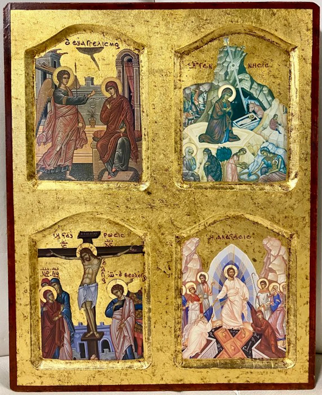 Icon - Quadripartite icon - Wood