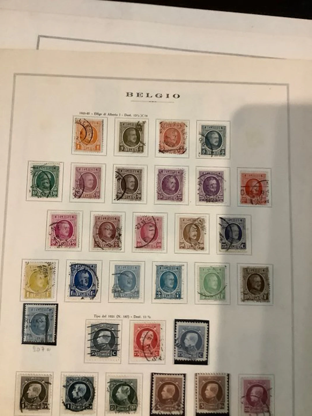 Belgium 1879/1960 - Various periods and sections on old album leaves