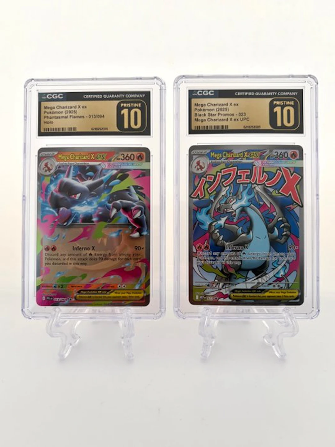 Pokémon - 2 Graded card - Mega Charizard X ex & Mega...
