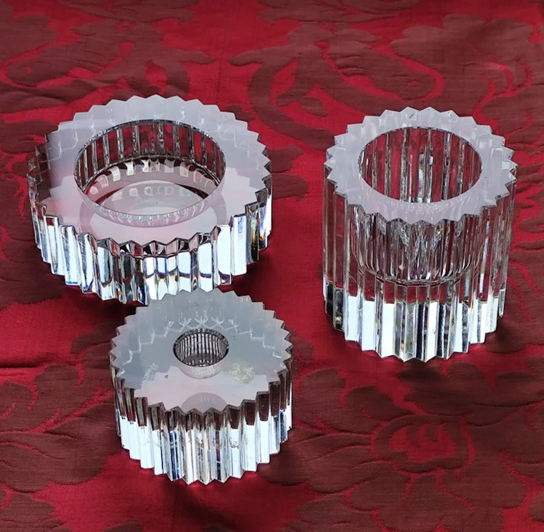 Rosenthal - Chamberstick (3) - Crystal - Premium candle holder