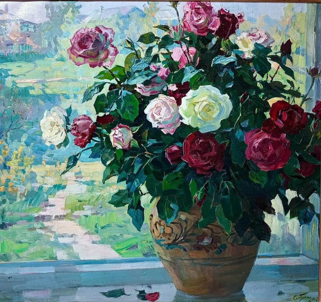 K.A.Prokhorov (1924-2022) - Trionfo di rose colorate