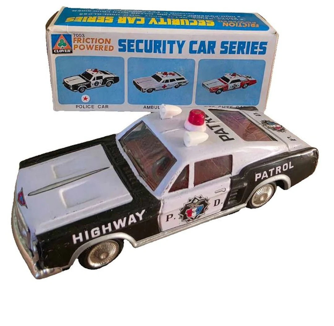Zeldzame Bandai / Clover - Tin toy car - 7003 FRICTION...