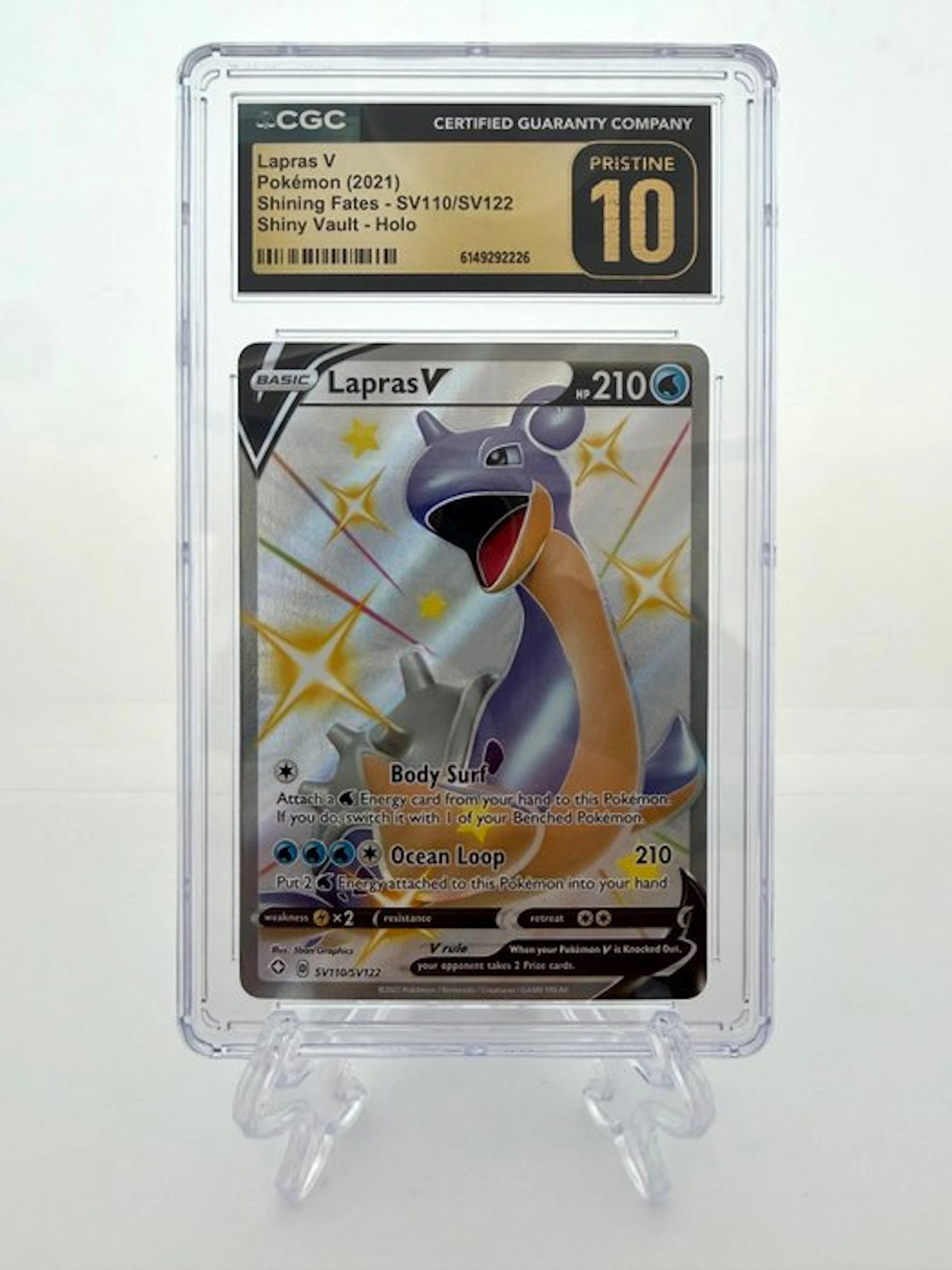 Pokémon - 1 Graded card - Lapras V - Shining Fates...