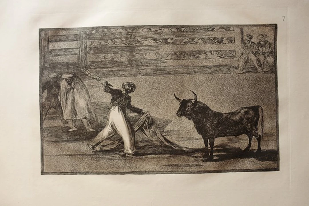 Francisco De Goya (1746-1828) - La Tauromaquia Blatt #7...