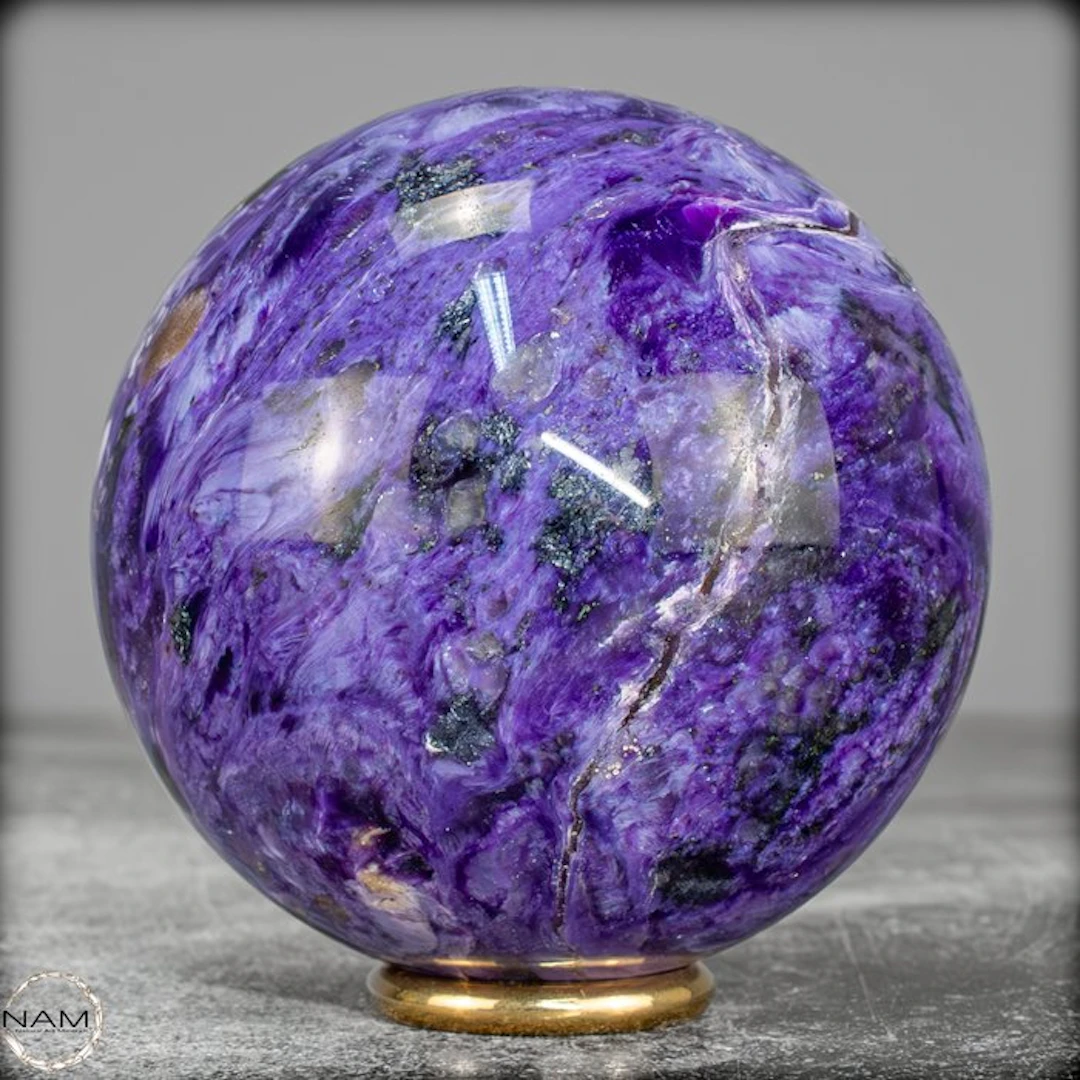 Natural Very Rare Charoite Ball from Russia- 506.25 g
