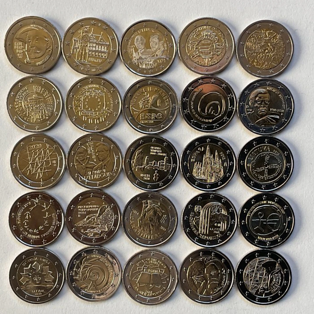 Europe. 2 Euro Various Years (25 munten) (No reserve price)