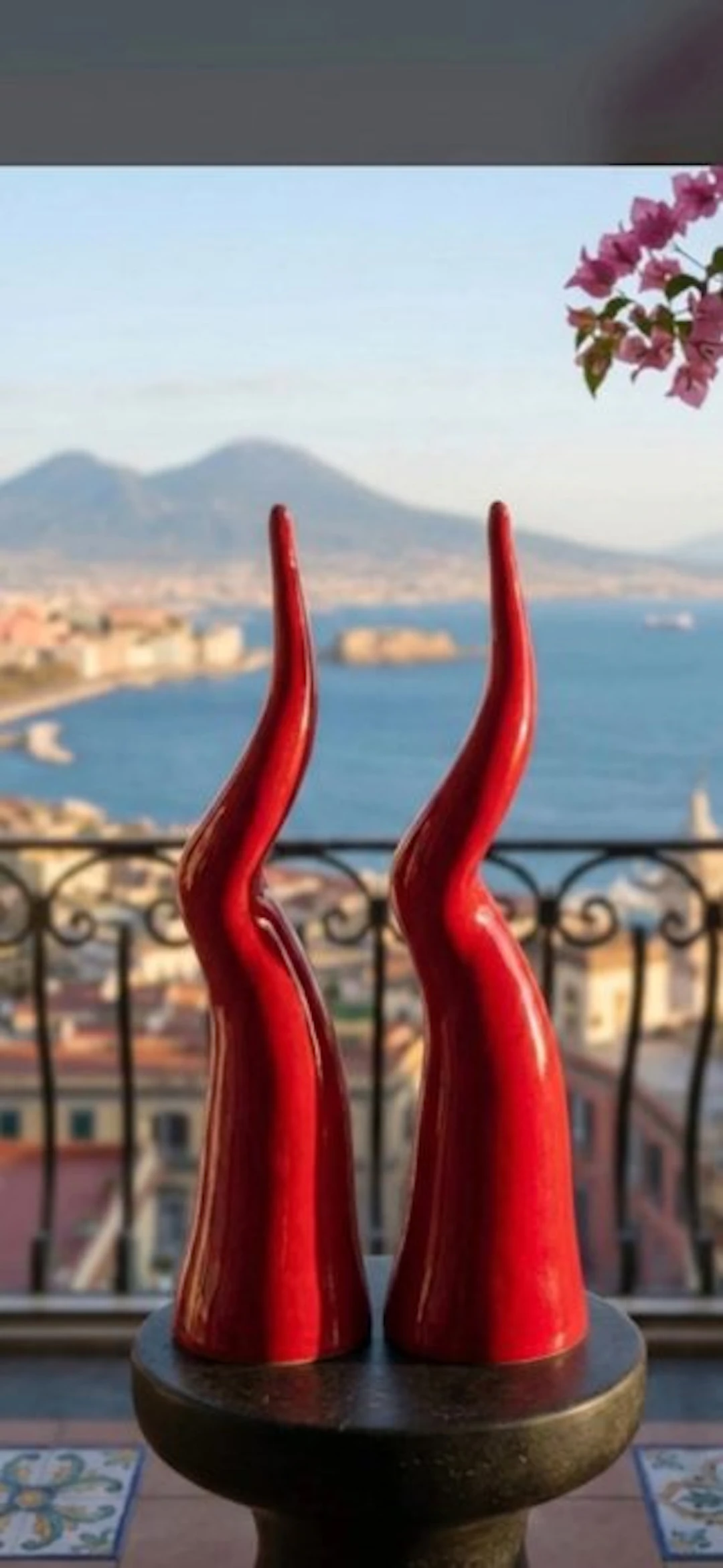 Sculpture, Corno Scaramantico - 30 cm - Ceramic