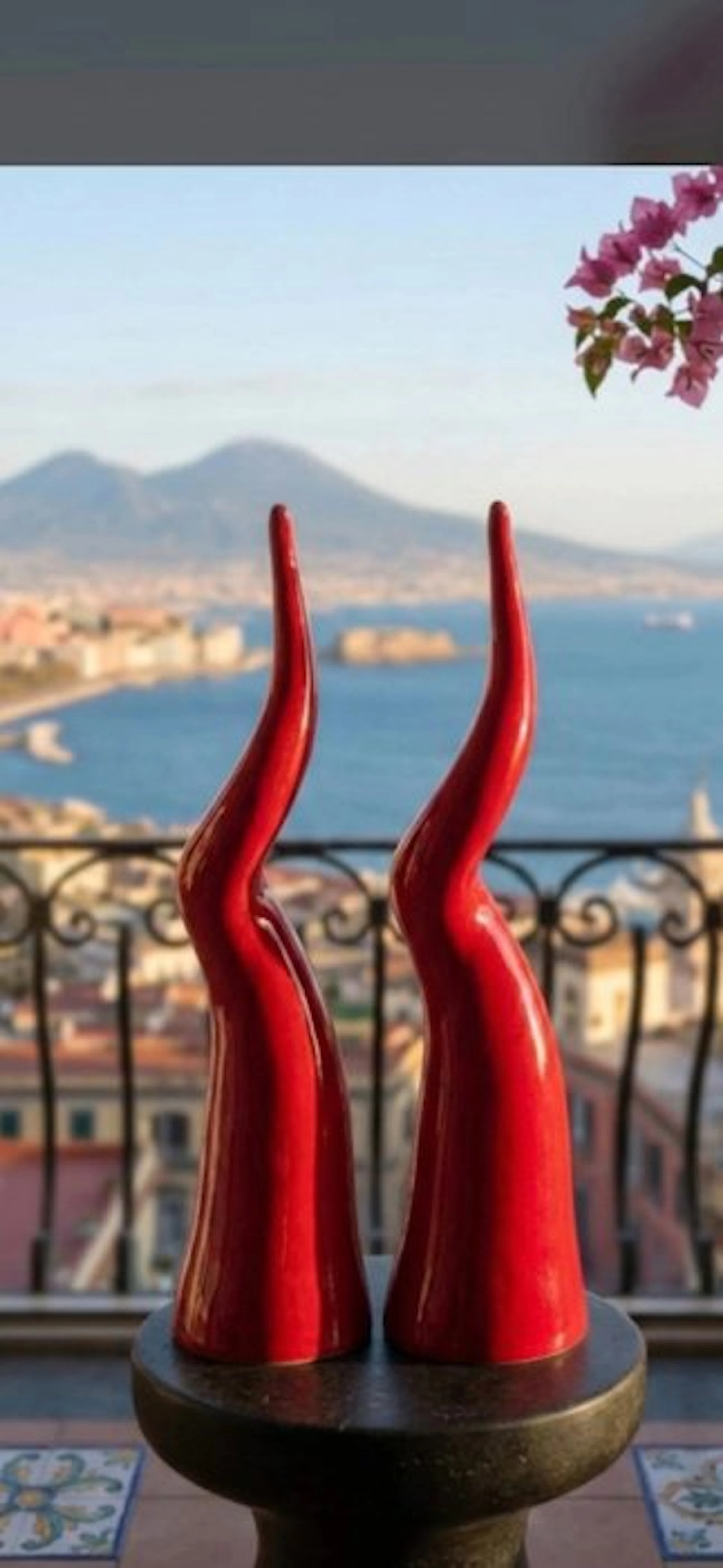 Sculpture, Corno Scaramantico - 30 cm - Ceramic