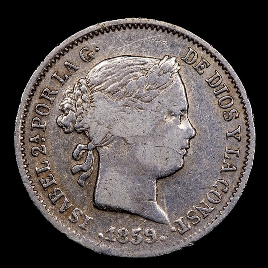 Spain. Isabel II. 1 Reale 1859 - Madrid (No reserve price)