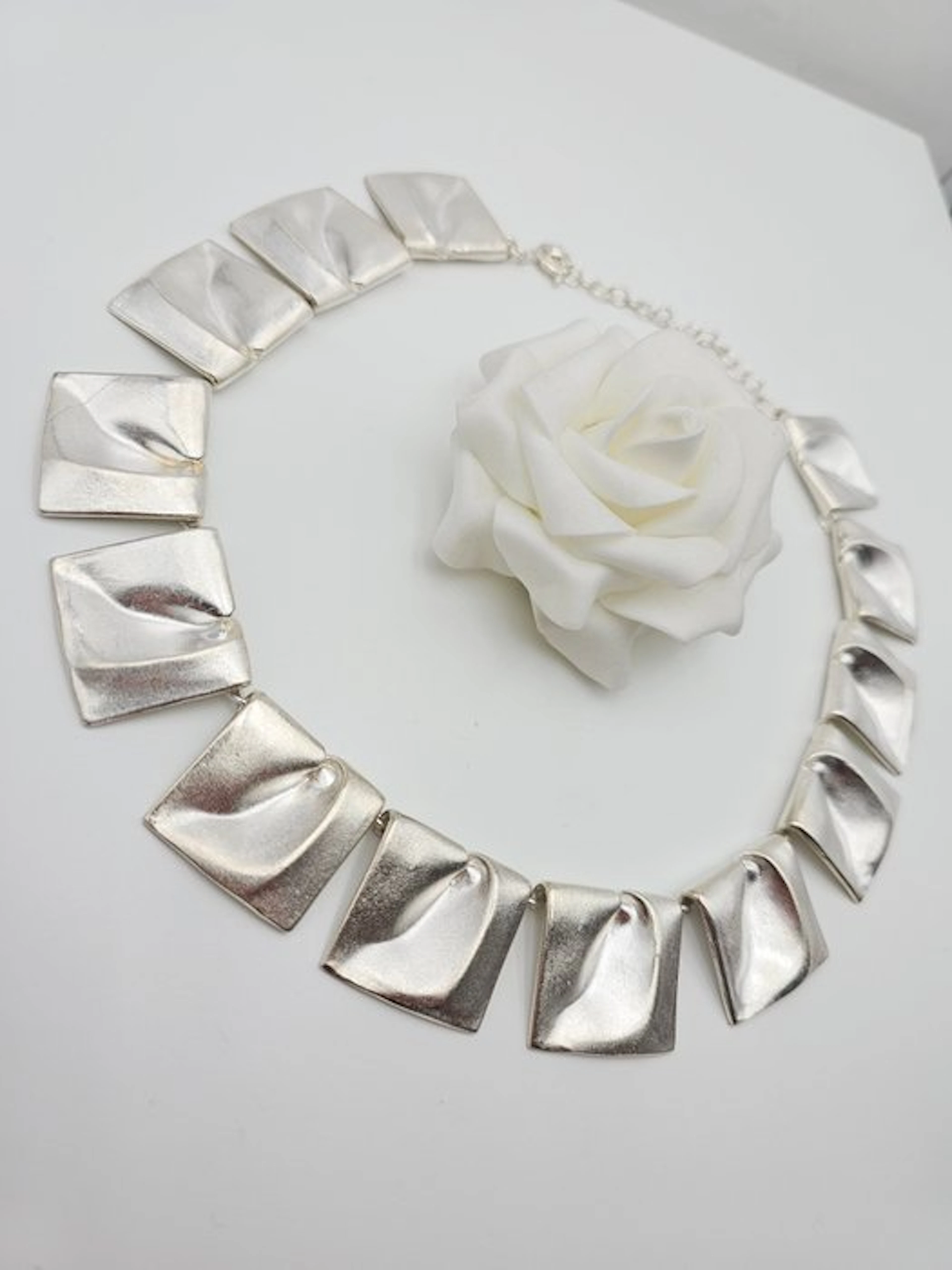 Lapponia - Necklace - Planetoid Valleys Silver - designer jewelry