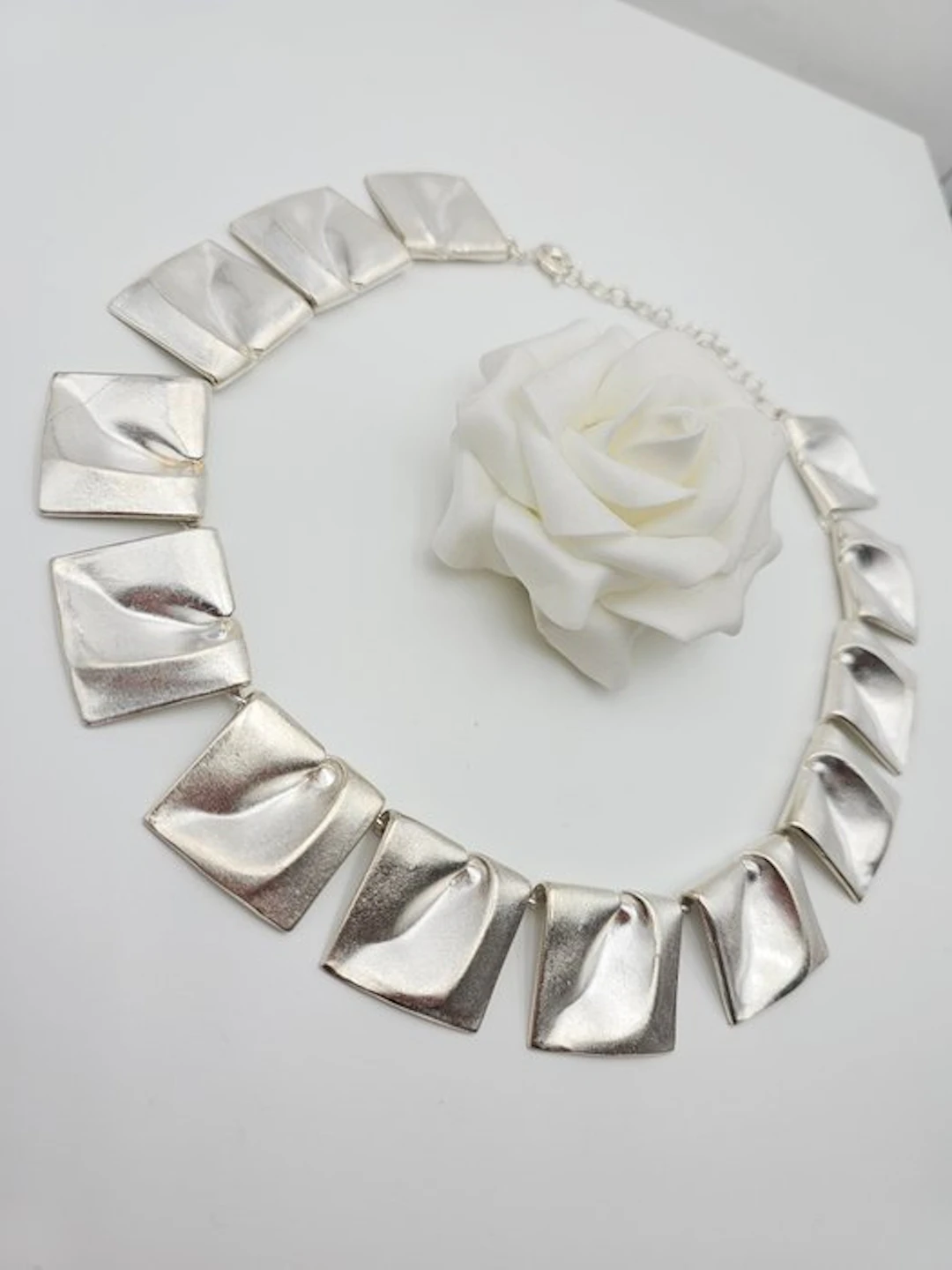 Lapponia - Necklace - Planetoid Valleys Silver - designer jewelry