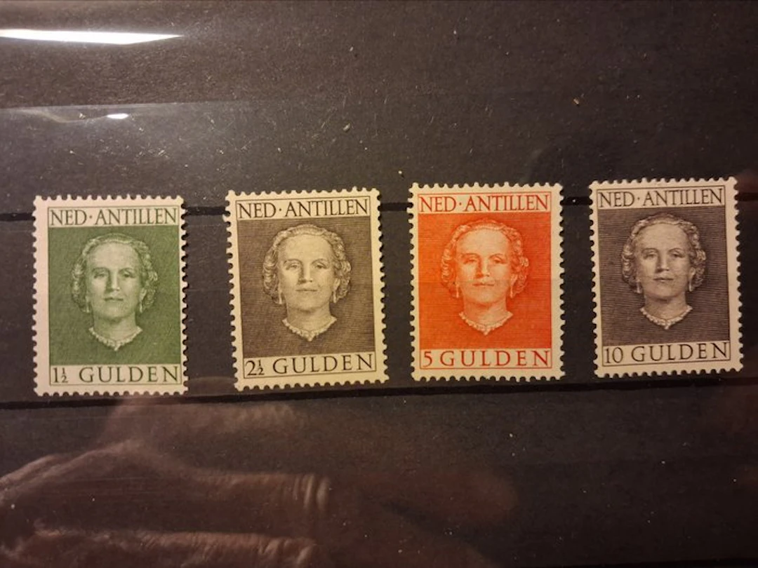 Netherlands Antilles 1950/1950 - Queen Juliana, Face-On - NVPH 230/233