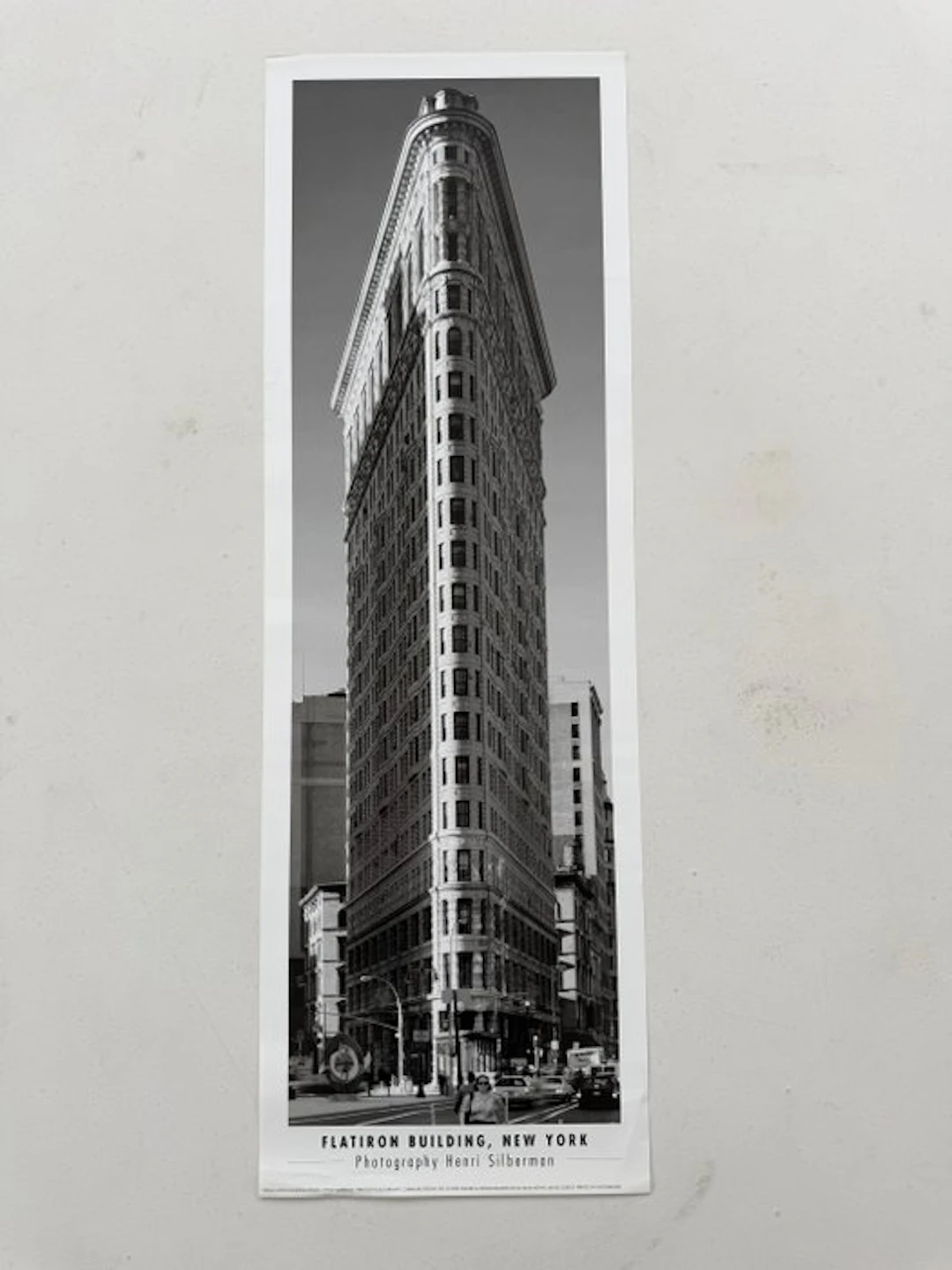 Henri Silberman - Original Vintage Flatiron Building Poster – New York, 1990s
