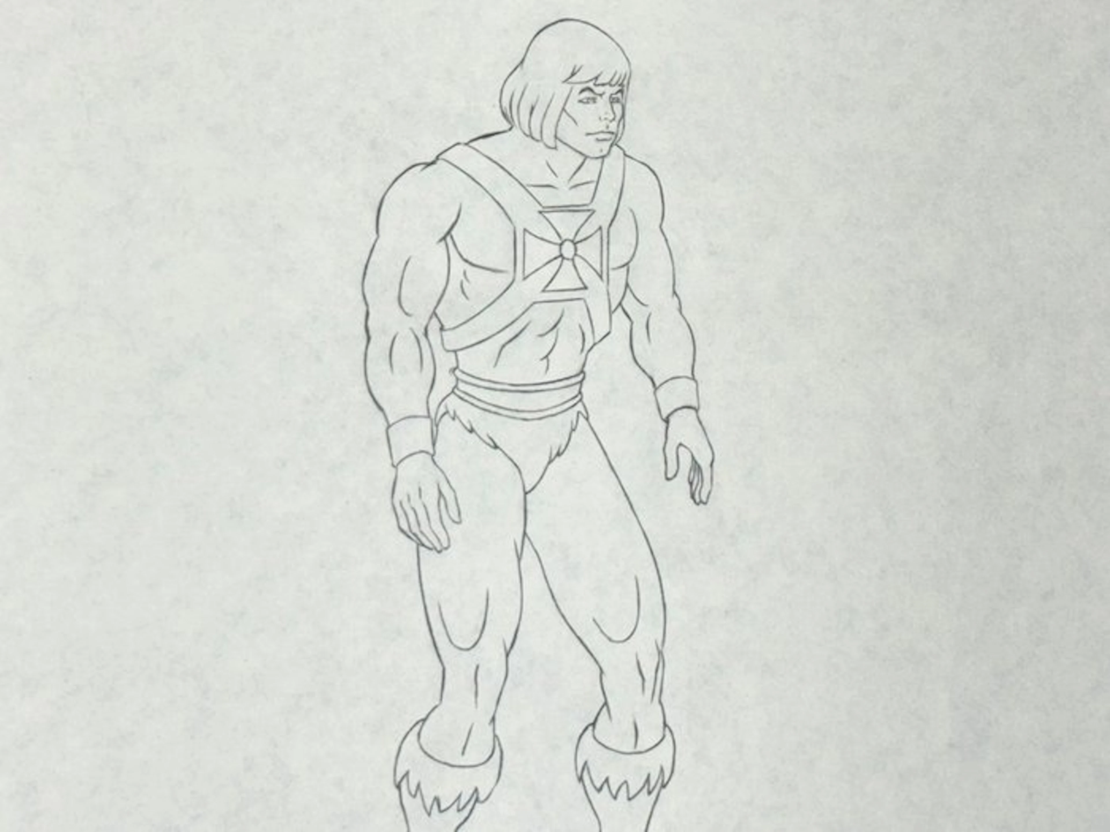 Filmation - Original animation drawing of He-Man - He-Man...