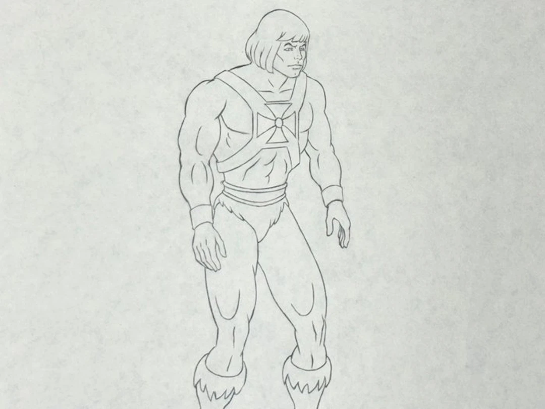 Filmation - Original animation drawing of He-Man - He-Man...