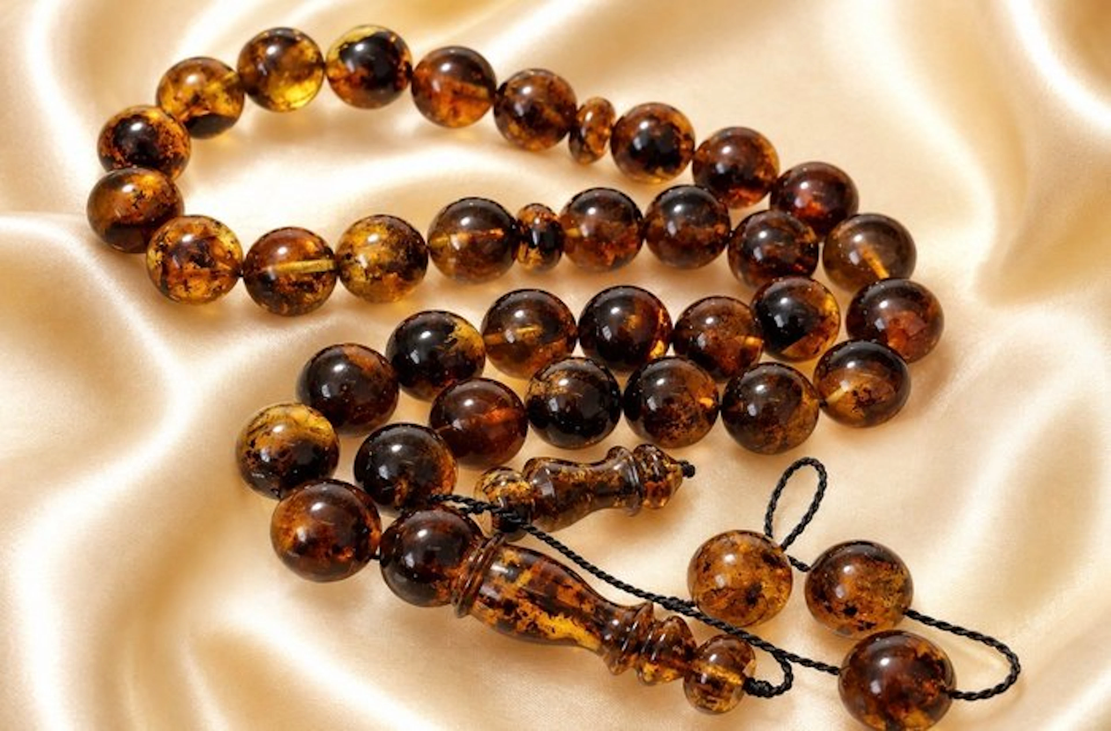 Amber - Amber - Rosary -Natural Baltic Amber succinite...