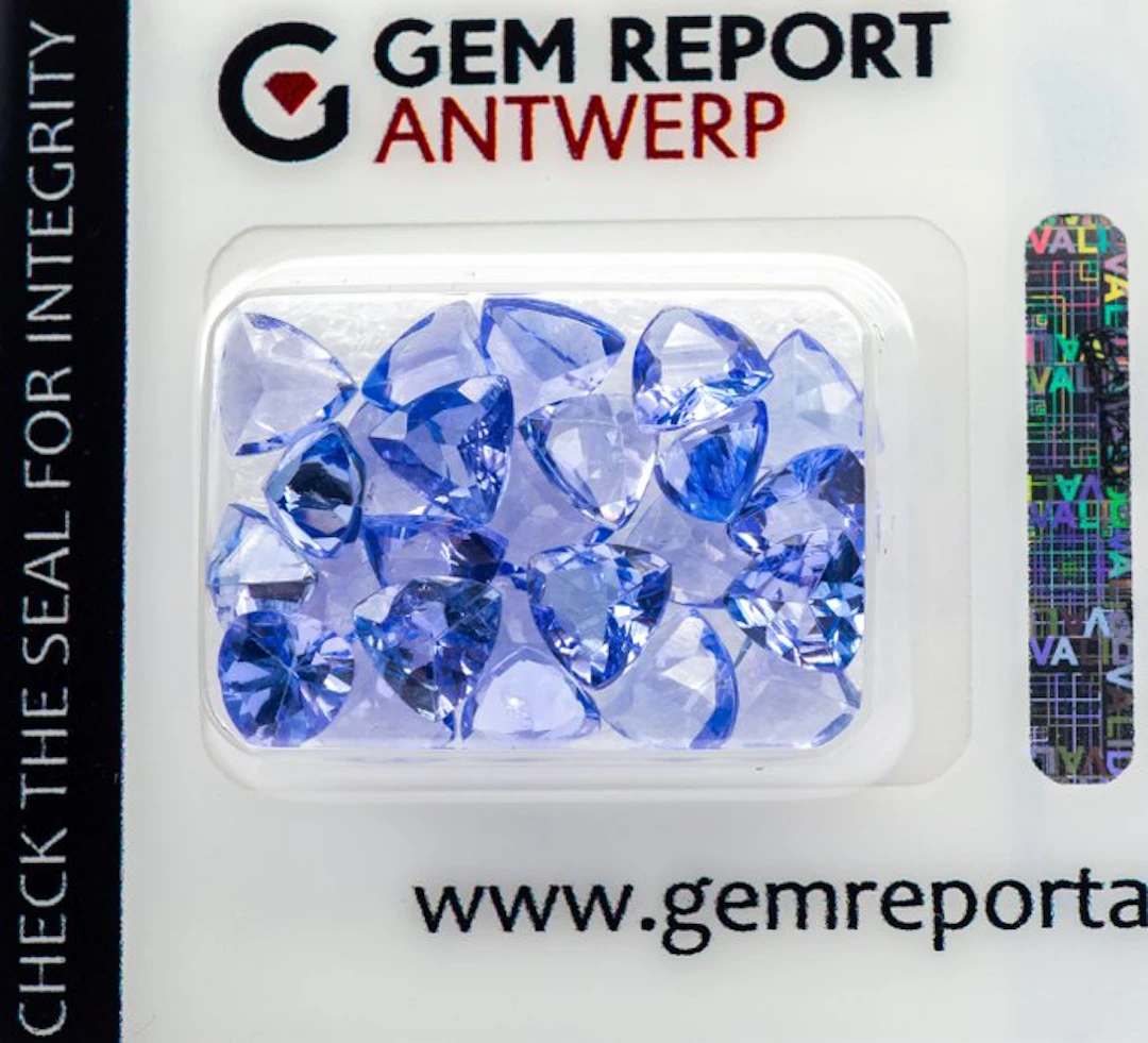 No reserve price - 25 pcs Tanzanite - 9.87 ct - Gem...