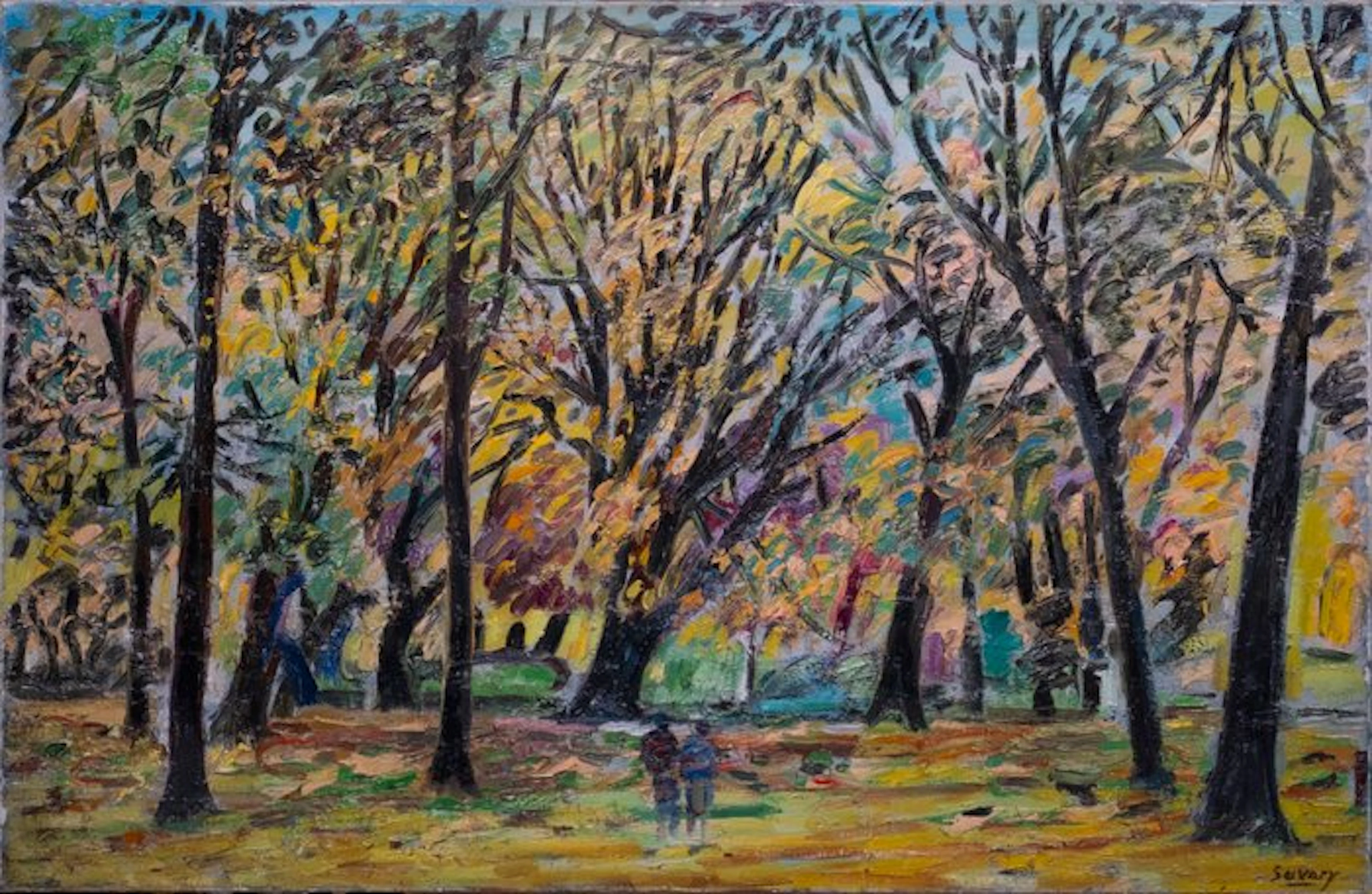 Robert Savary (1920-2000) - Parc à l'automne