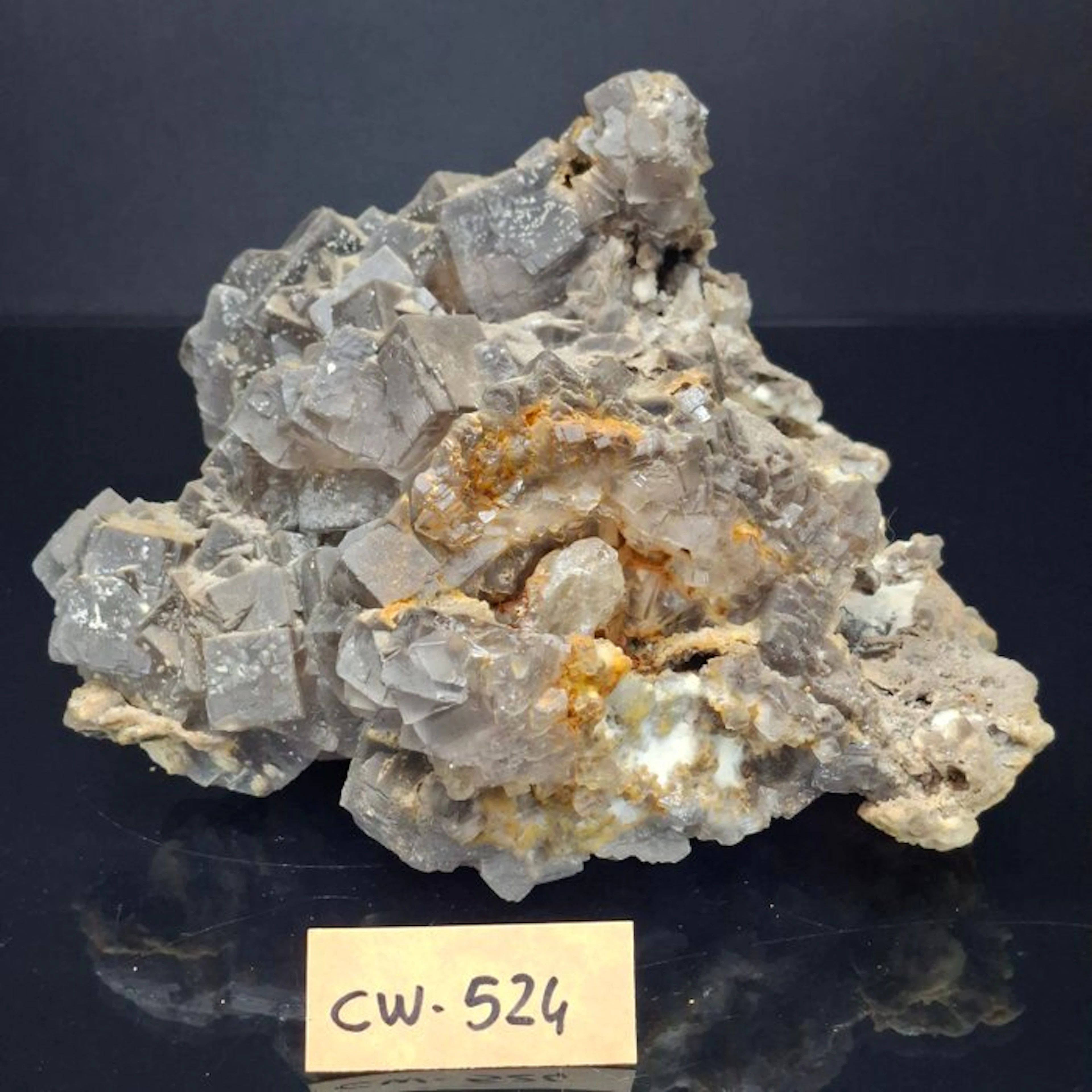 Fluorite Fluorescent - Height: 15.5 cm - Width: 19 cm- 2.54 kg - (1)
