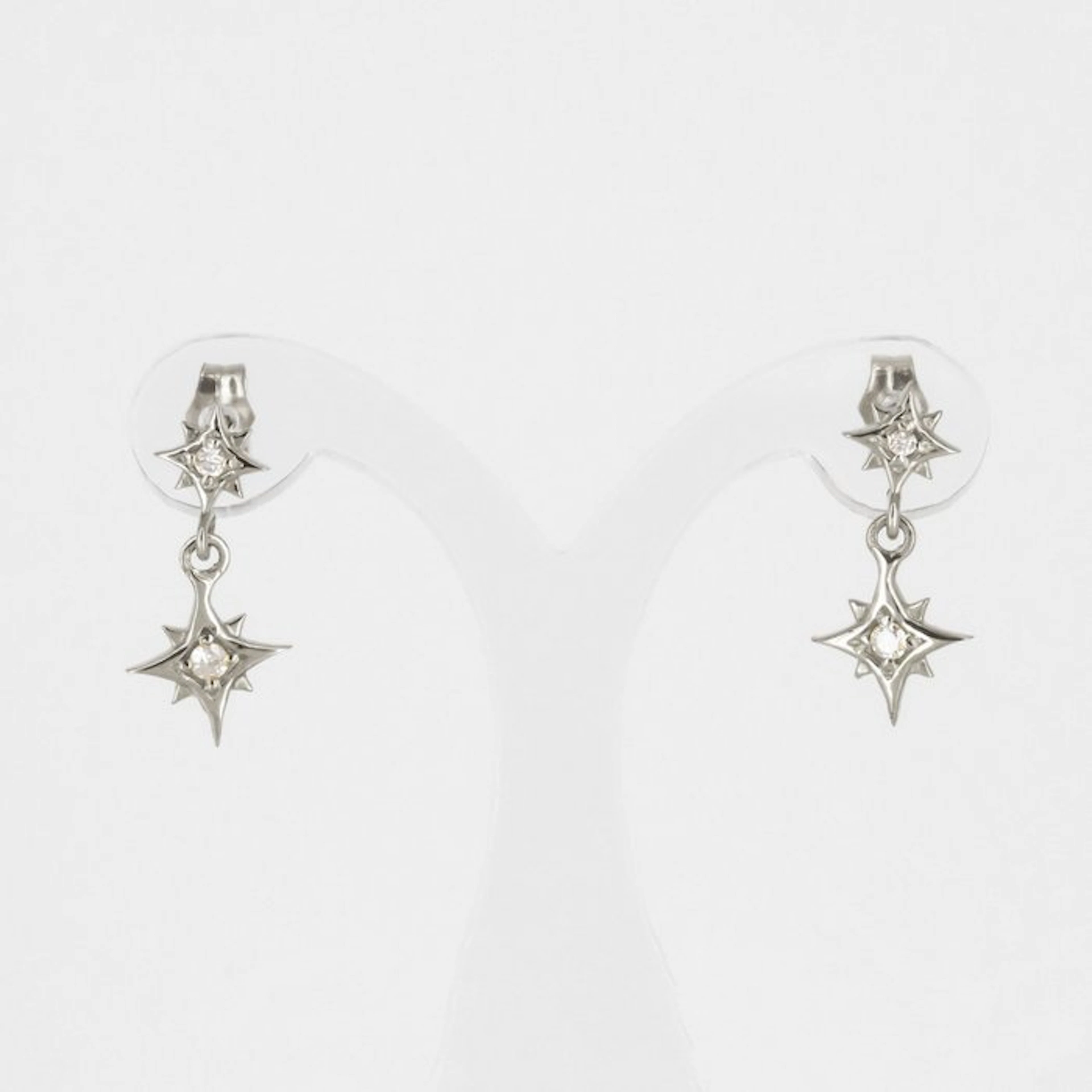 Earrings - 18 kt. White gold Diamond (Natural)