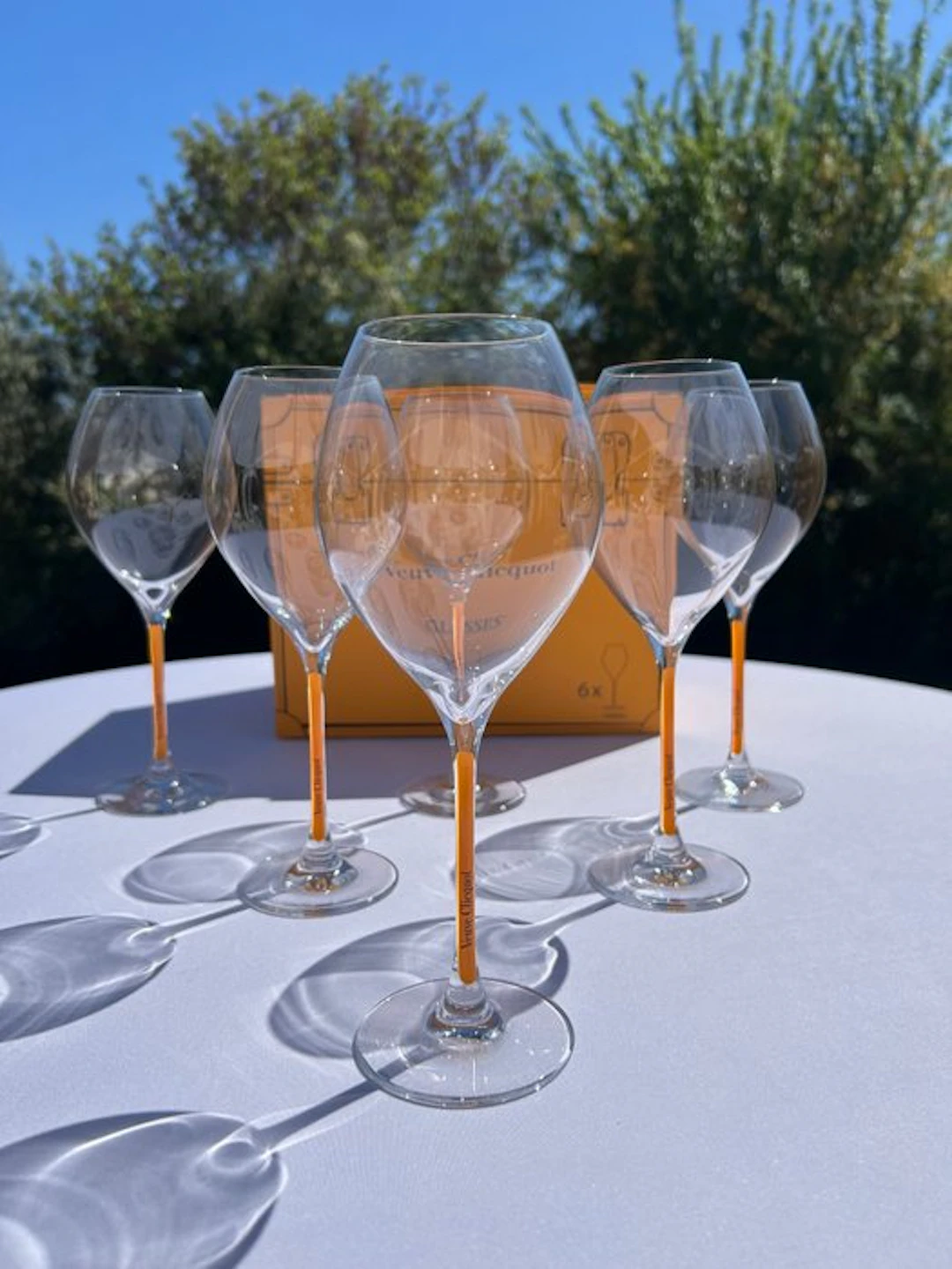 Champagne glass - Veuve Clicquot Yellow Stem Champagne Glasses