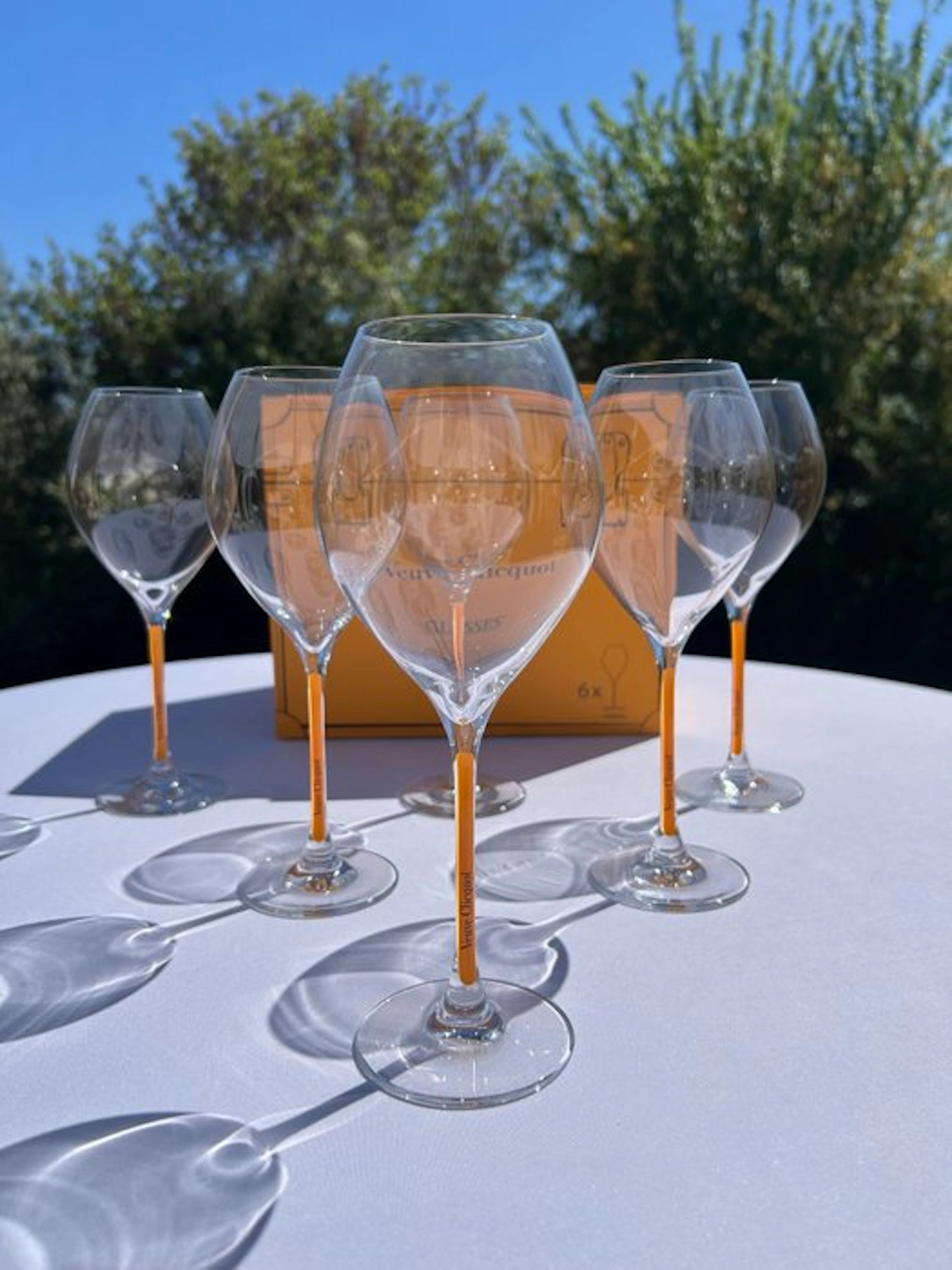 Champagne glass - Veuve Clicquot Yellow Stem Champagne Glasses