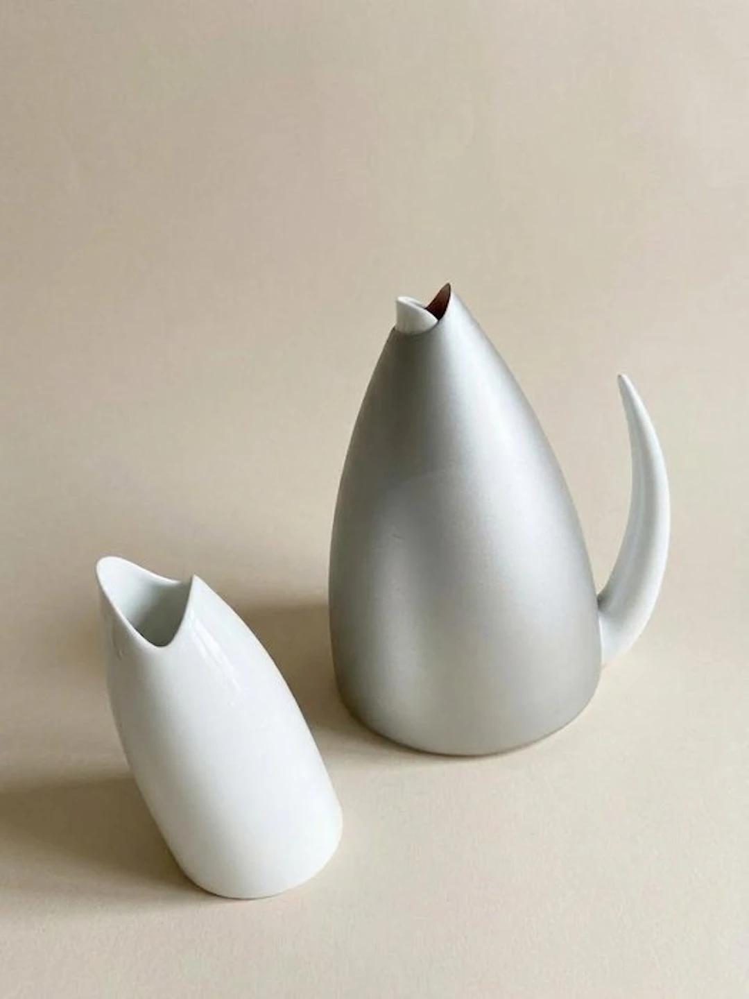 Alessi - Philippe Starck - Teapot (2) - Porcelain - Teapot "Ti Tang"