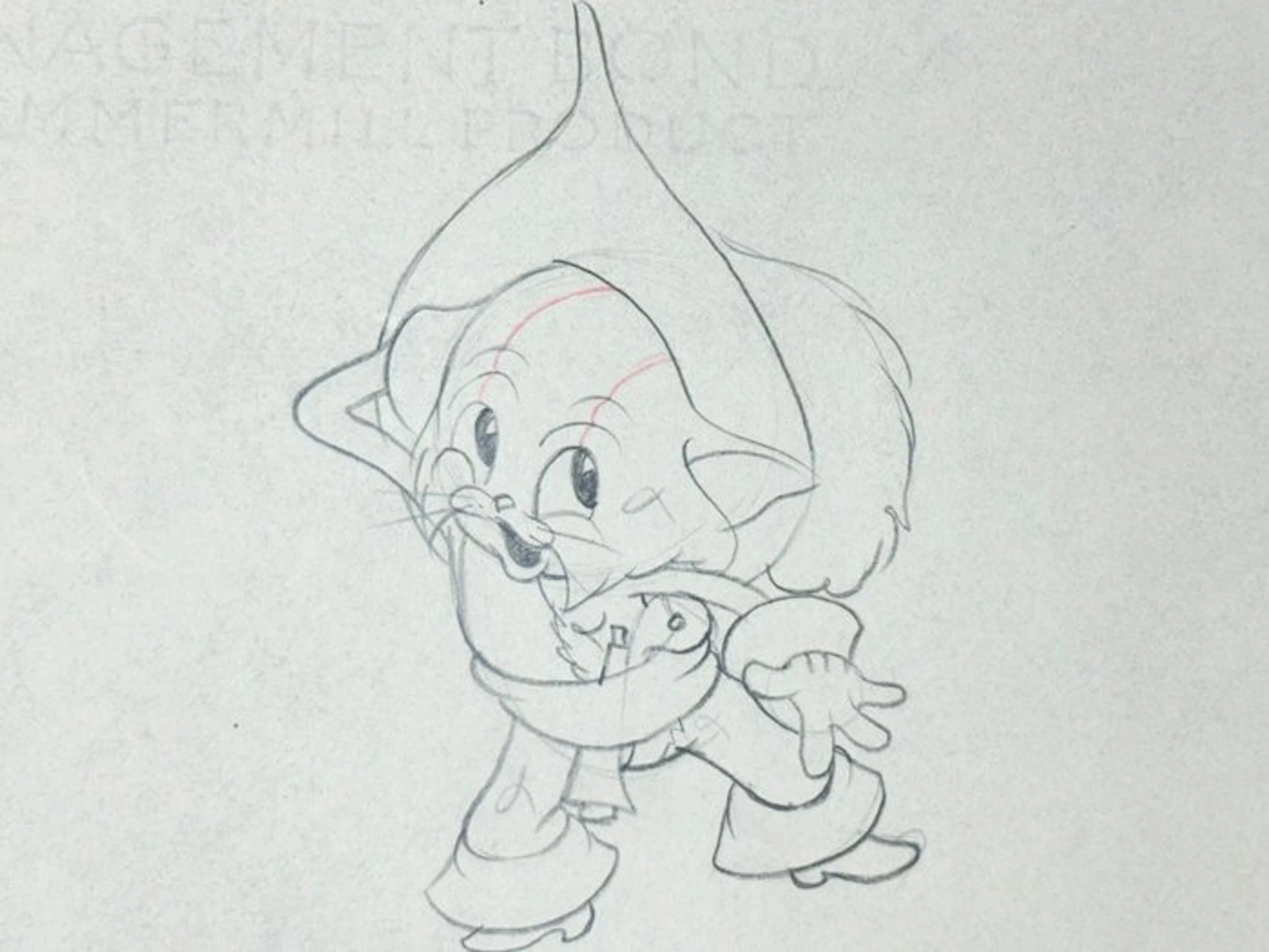 Walt Disney – Ambrose Animation Drawing - The Robber Kitten (1935)