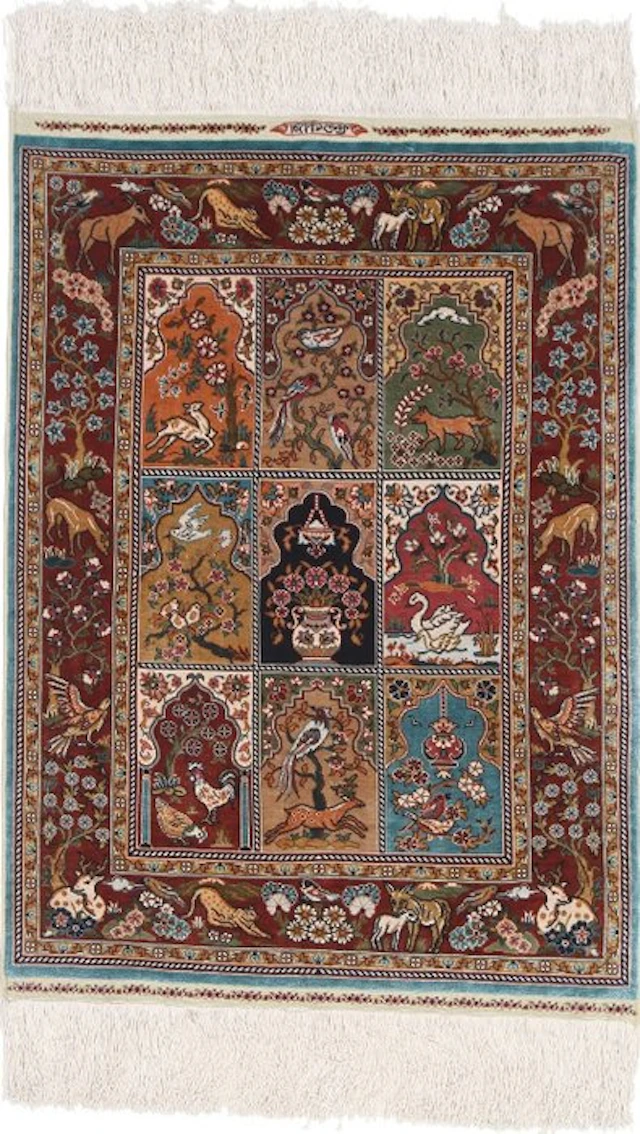 Silk Hereke Signed Ozipek Carpet with 10/10 Quality - Pure Luxury ~1 Mio