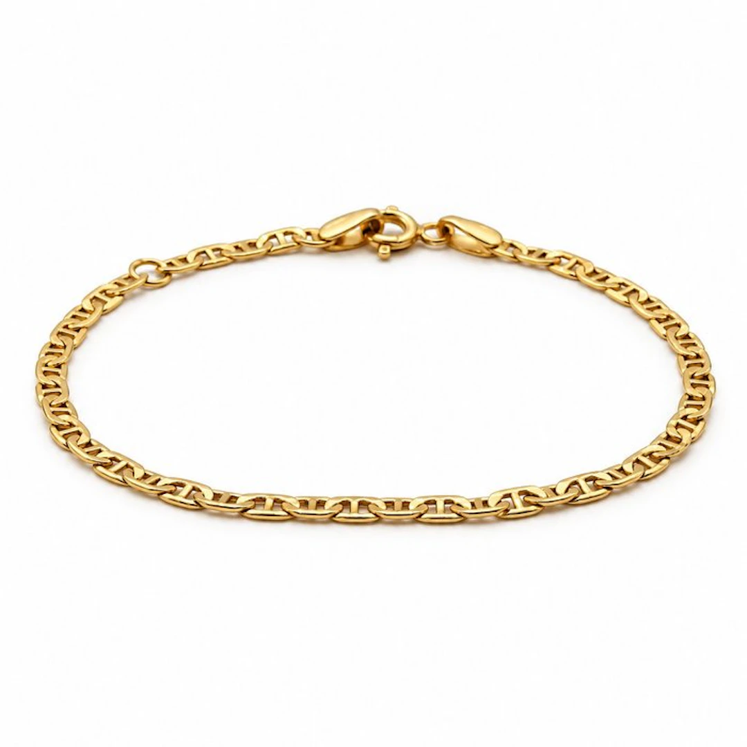 No reserve price - Bracelet - 18 kt. Yellow gold - Made in Italy - Handmade