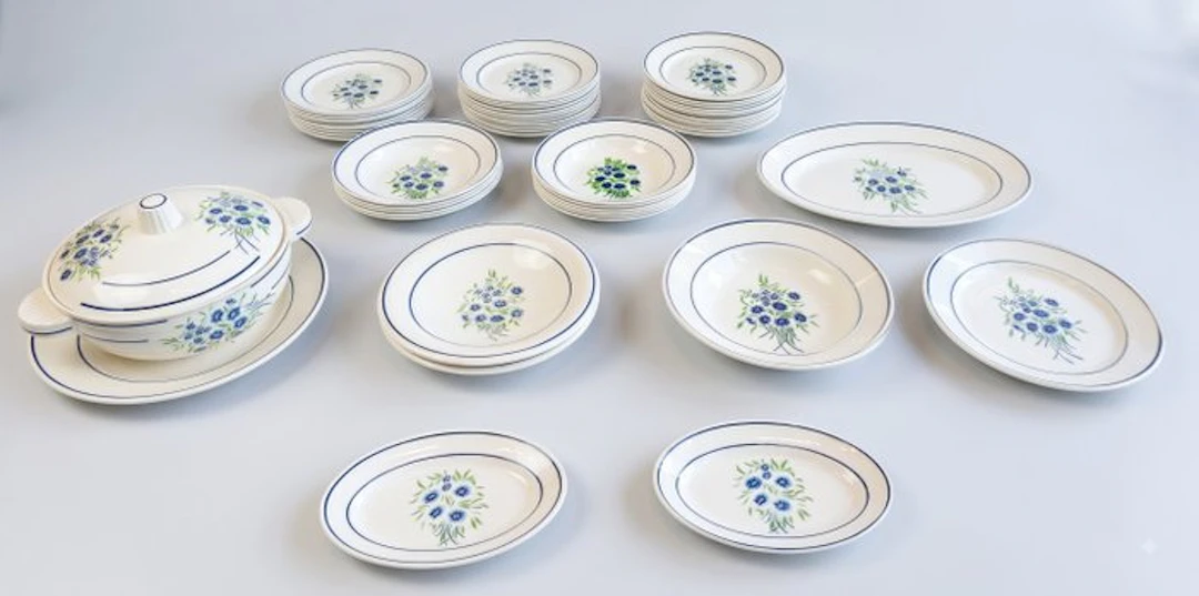Badonviller - Table service (52) - Francine - Porcelain